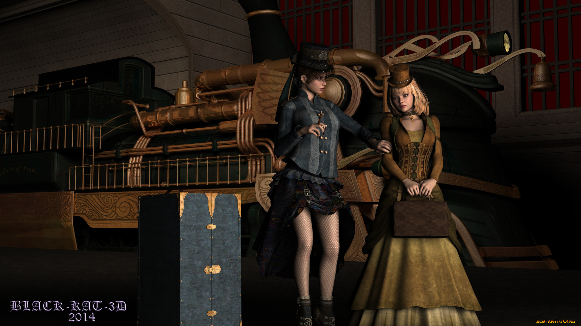 3д, графика, люди, , people, беседа, девушки