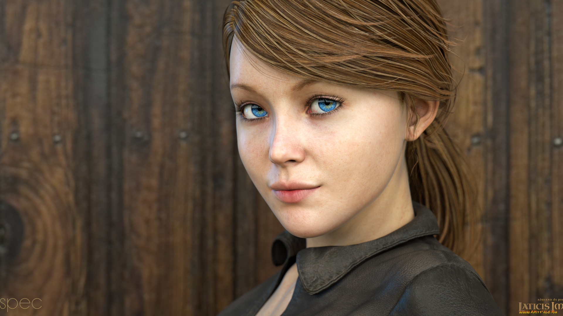 3д, графика, портрет, , portraits, девушка, фон, взгляд