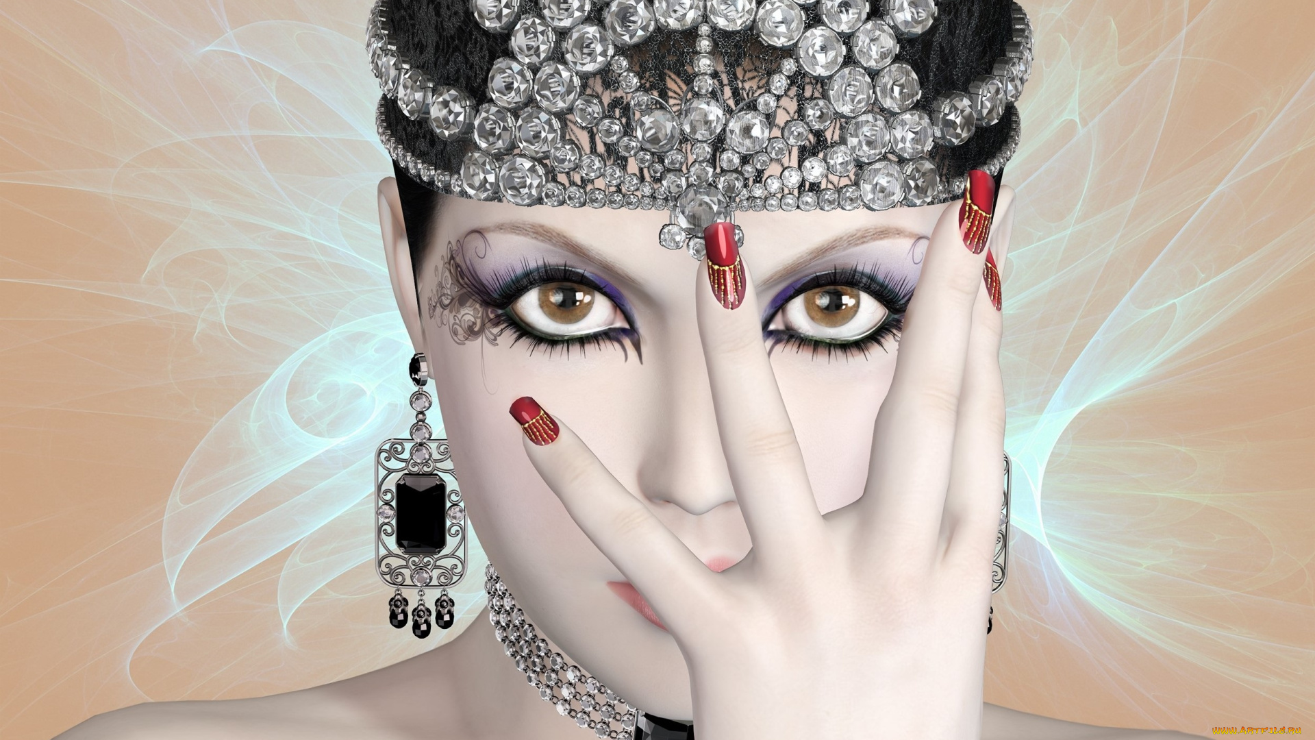 3д, графика, портрет, , portraits, девушка, взгляд