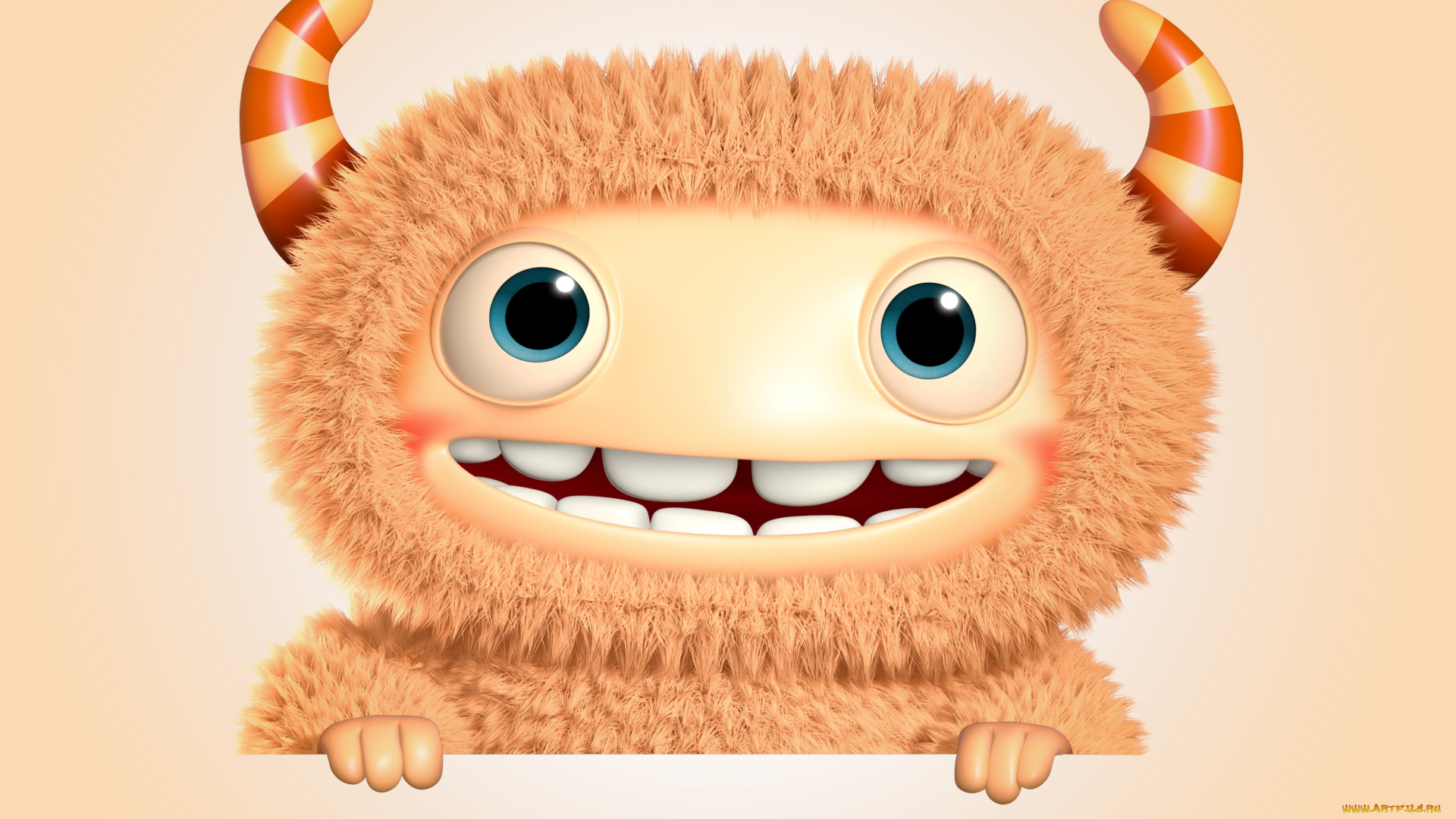 3д, графика, юмор, , humor, персонаж, монстр, smile, cute, cartoon, monster, funny