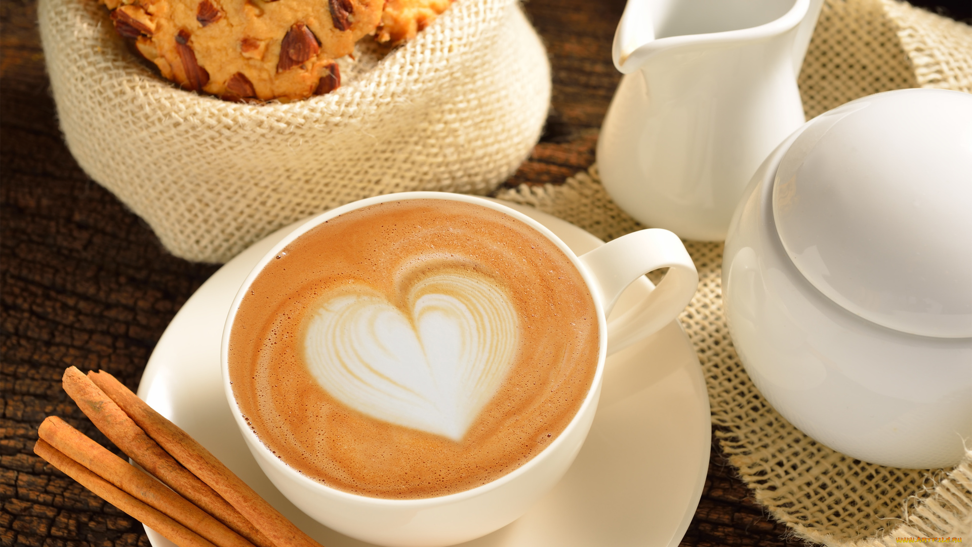 еда, кофе, , кофейные, зёрна, сердце, любовь, чашка, coffe, love, heart, молоко, какао