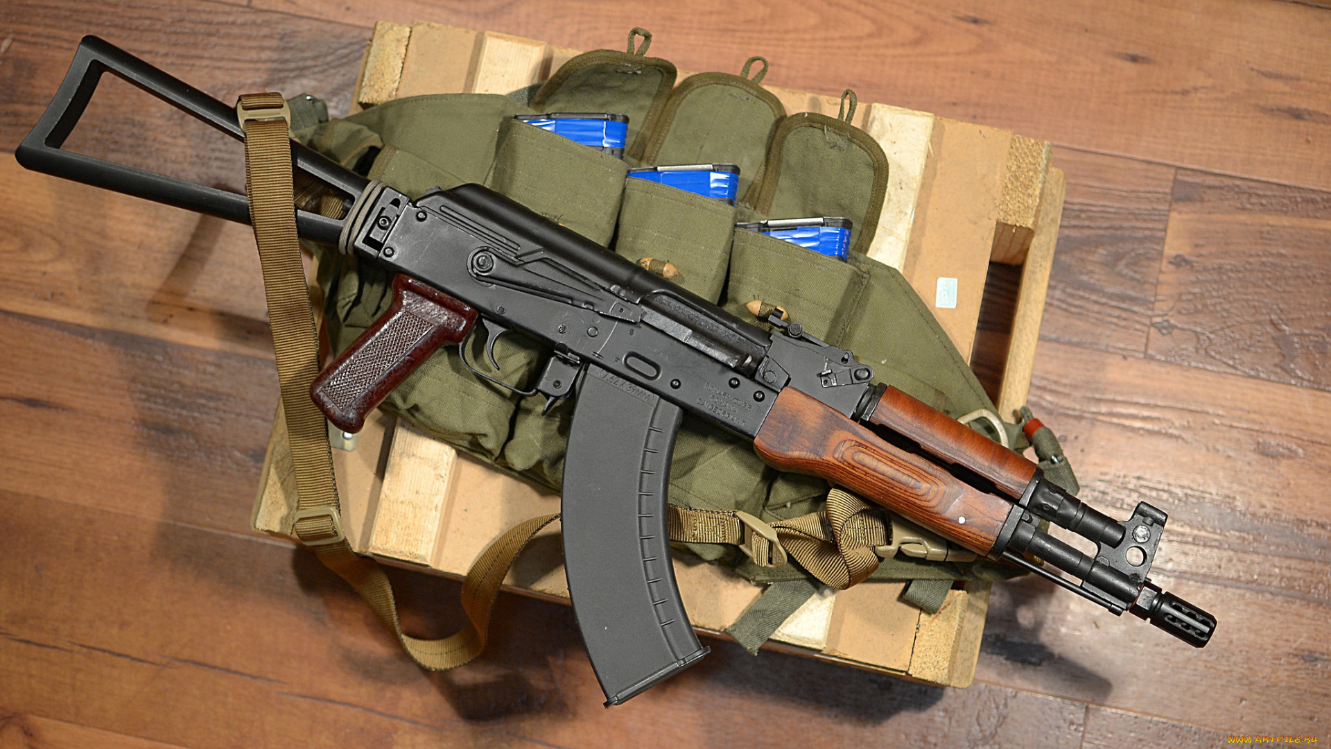 оружие, автоматы, автомат, акс-74, ящик, калашникова