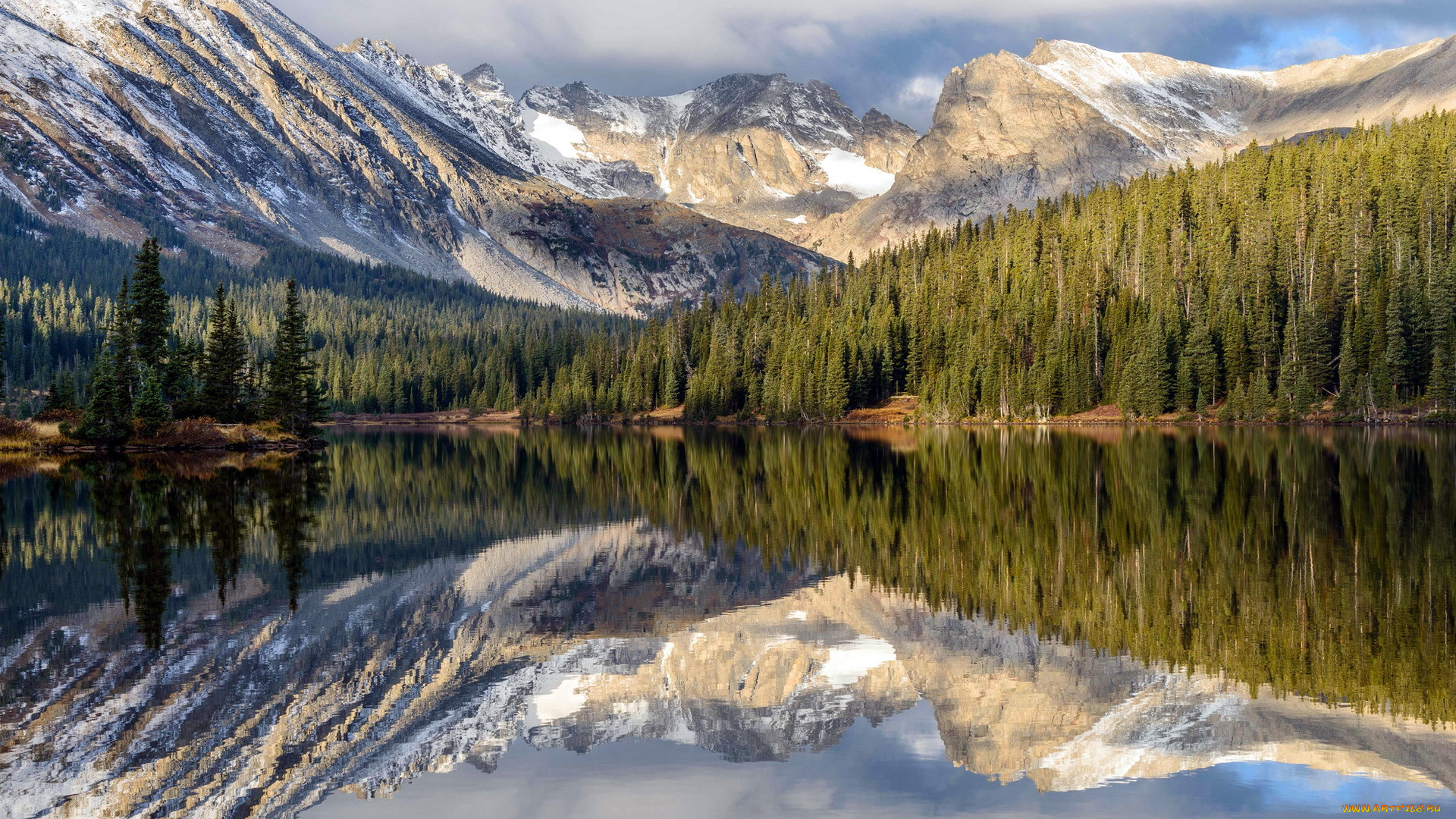 природа, реки, озера, отражение, горы, озеро