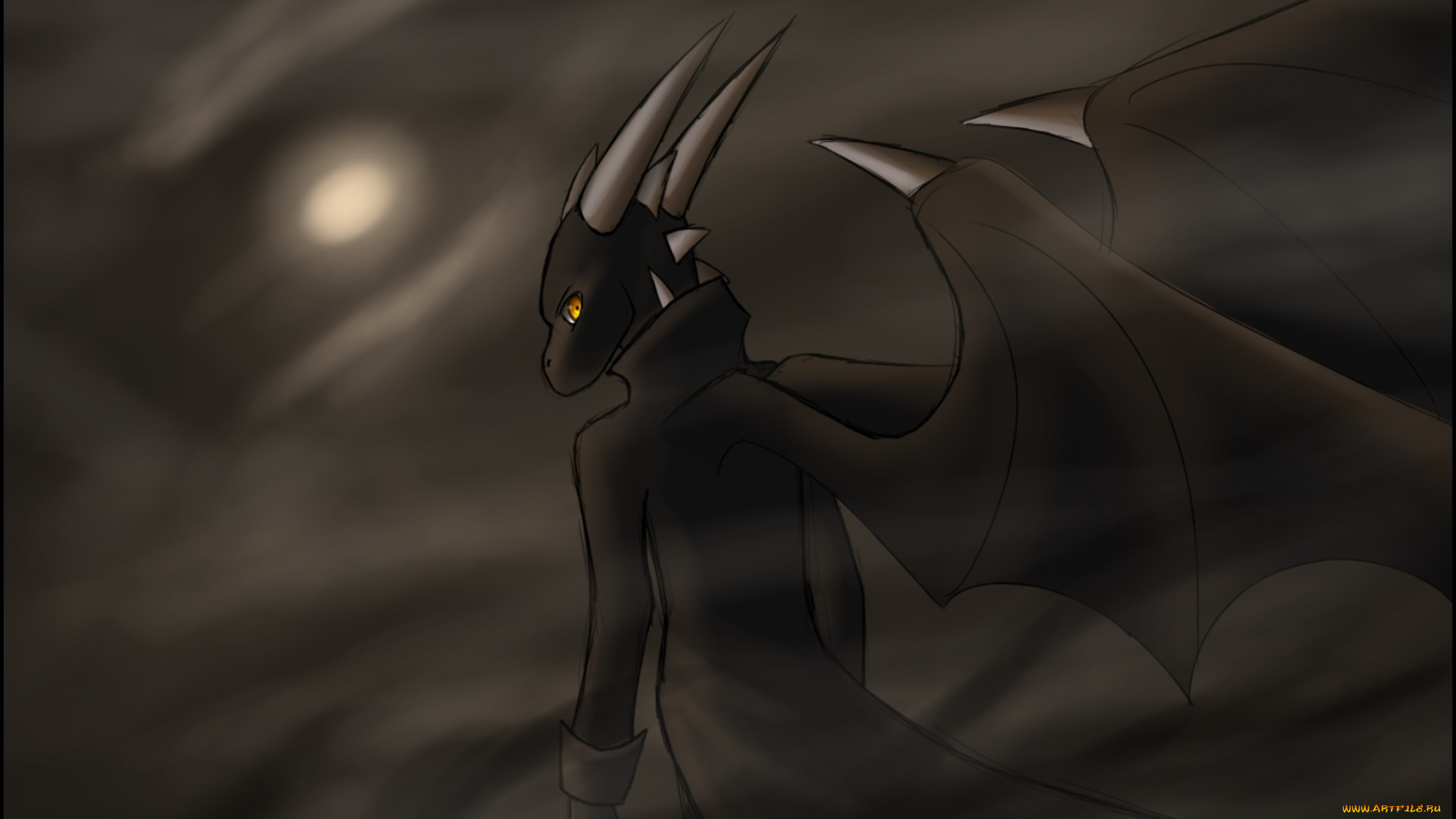 рисованные, животные, , сказочные, , мифические, демон