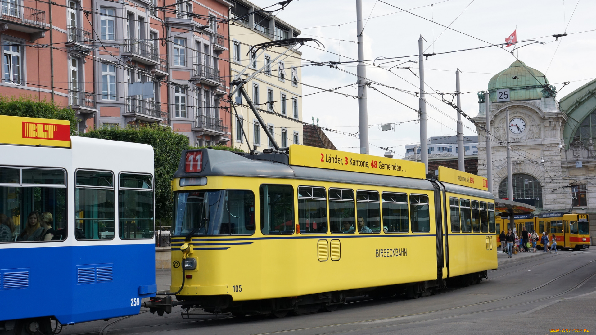 техника, трамваи, рельсы, город, трамвай