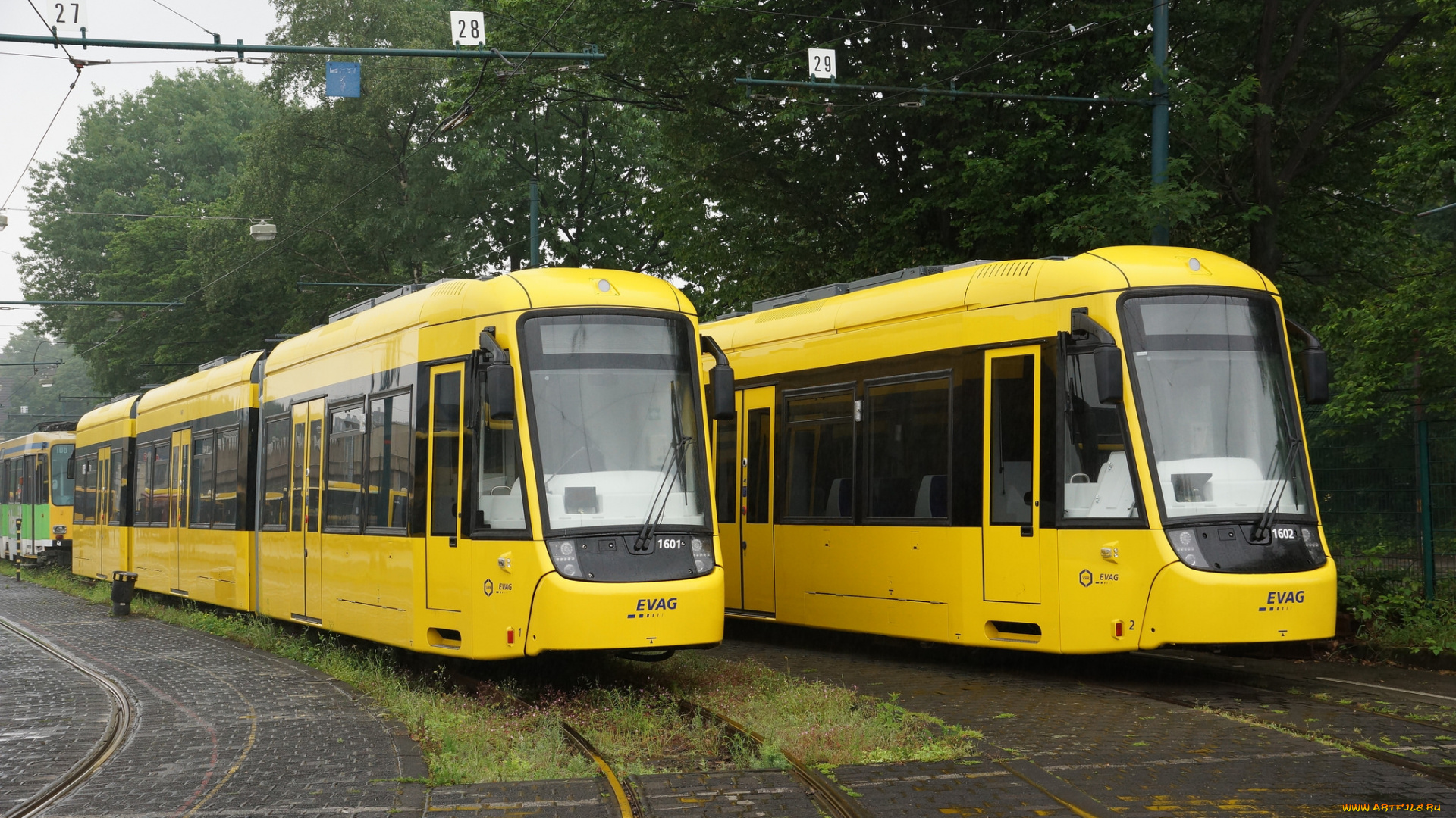 техника, трамваи, рельсы, город, трамвай