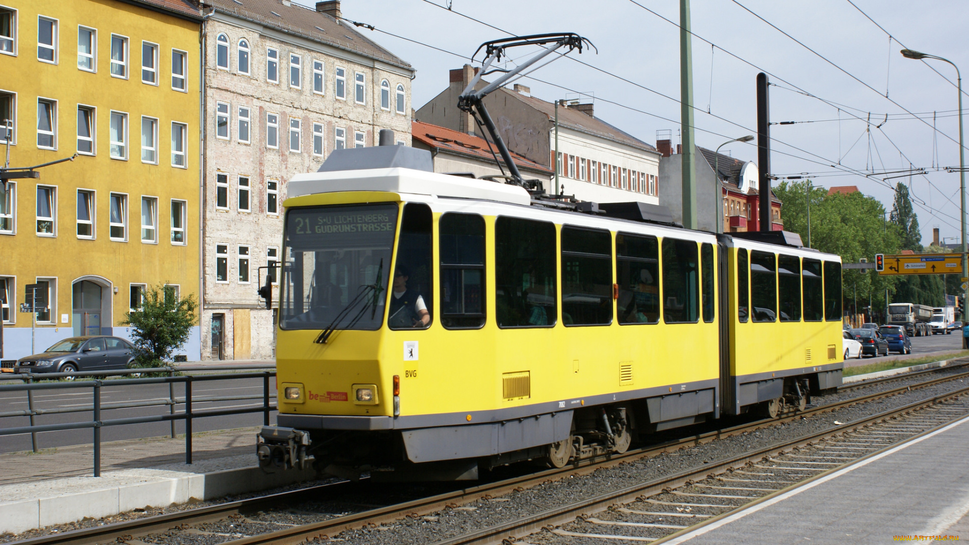 техника, трамваи, рельсы, город, трамвай