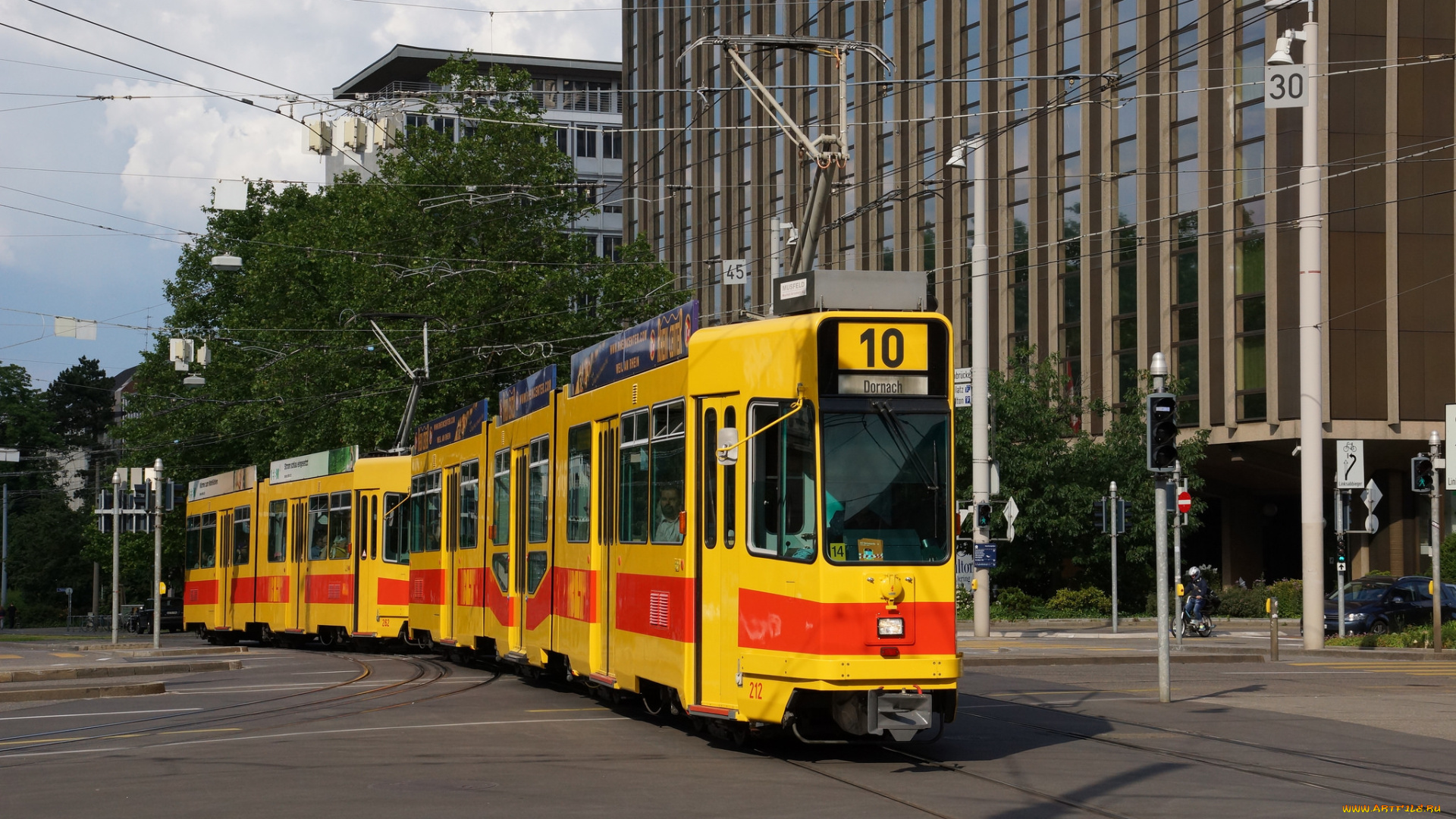 техника, трамваи, рельсы, трамвай, город