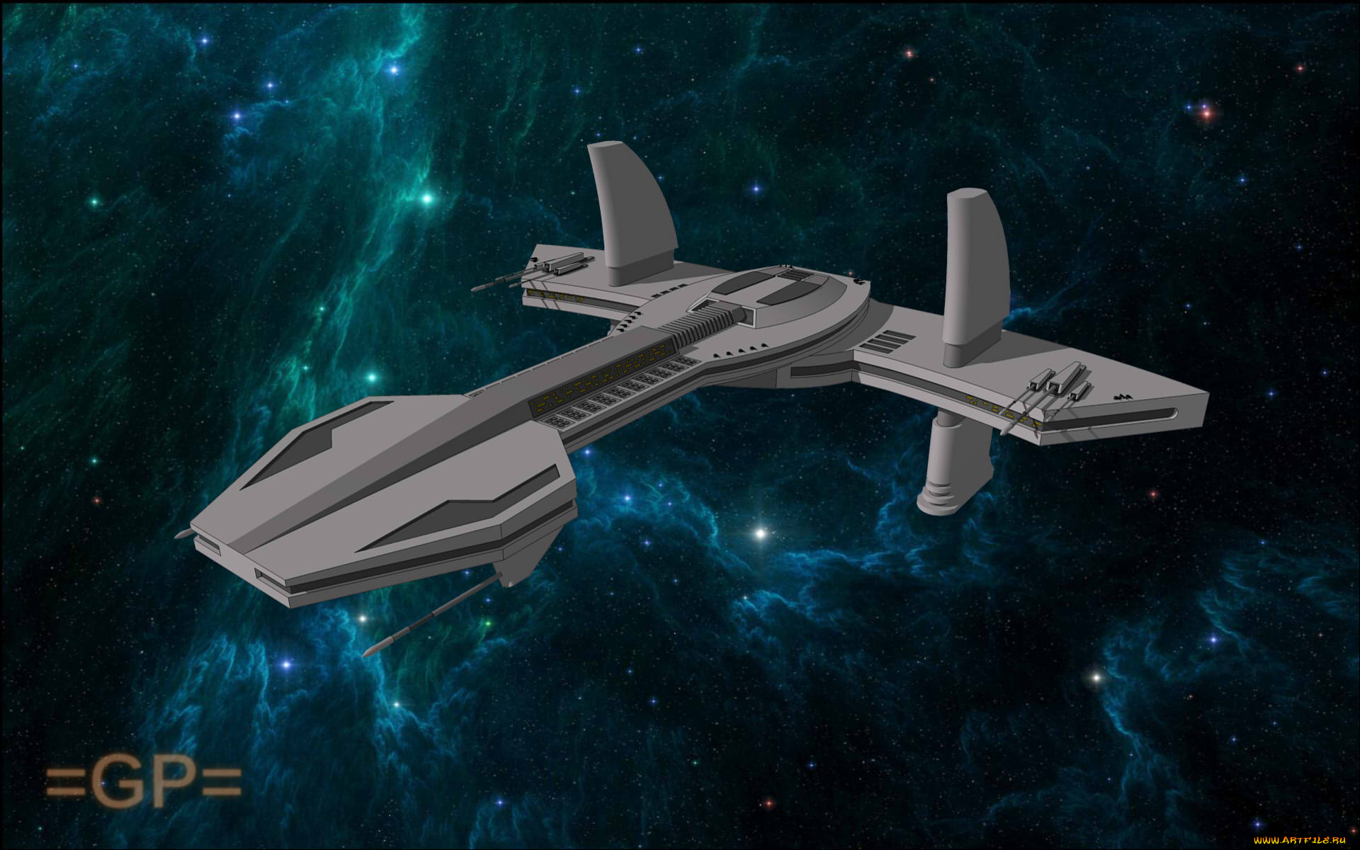 космос, арт, звезды, вселенная, космический, корабль