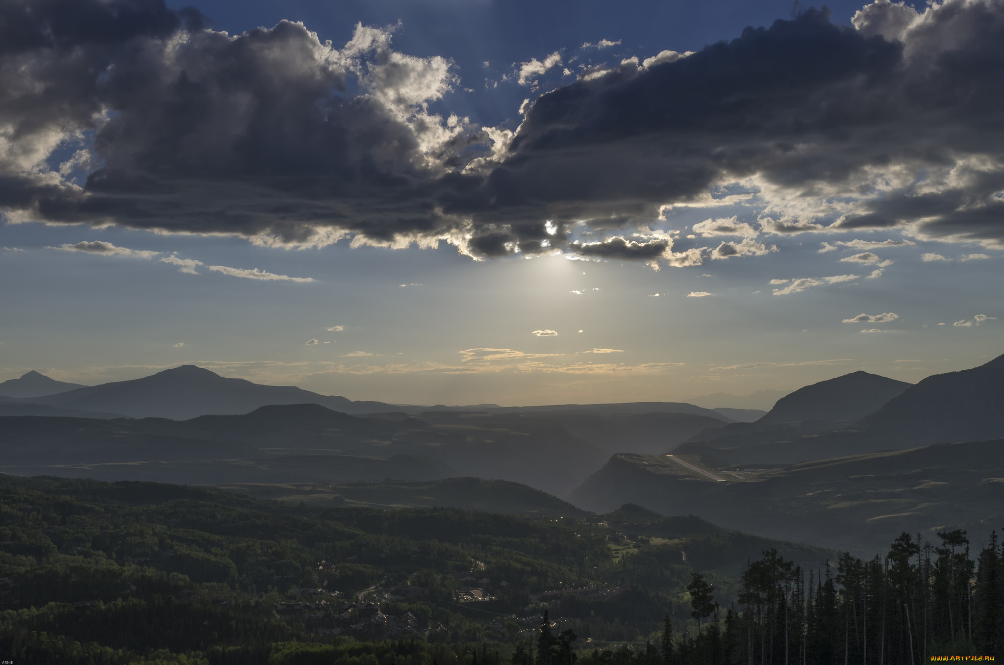 природа, восходы, закаты, солнечные, лучи, облака, небо, пейзаж