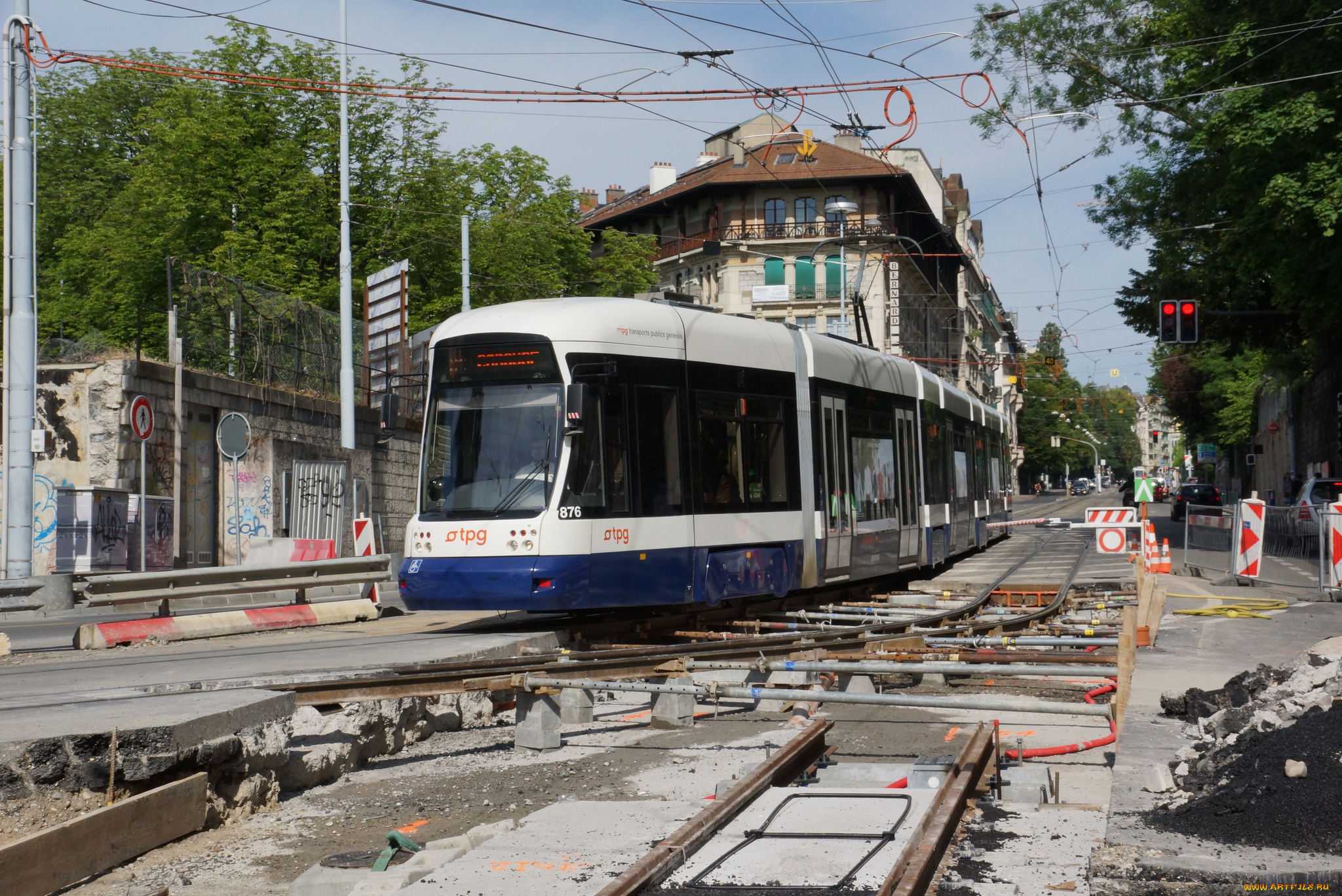 техника, трамваи, город, рельсы, трамвай