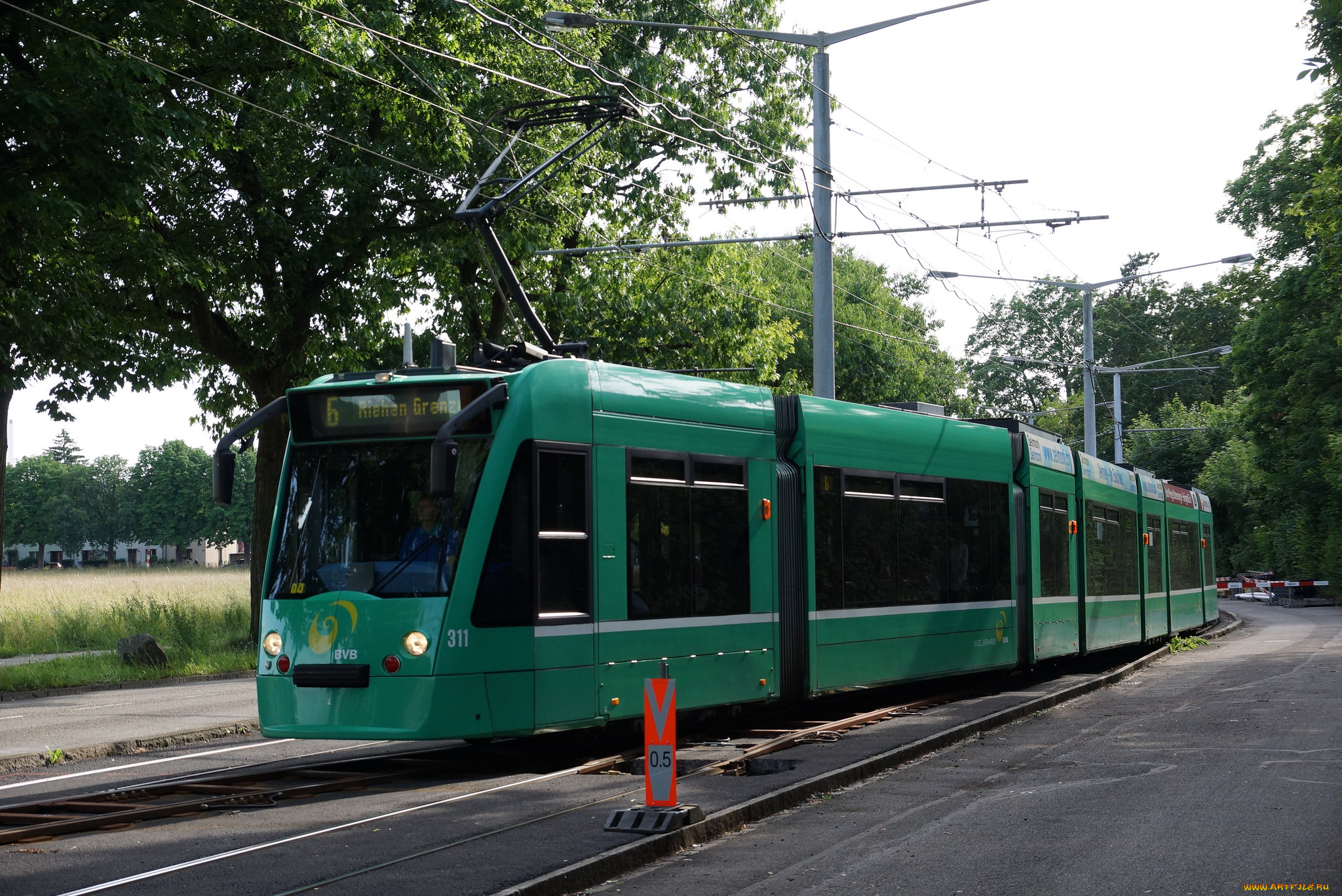 техника, трамваи, трамвай, город, рельсы