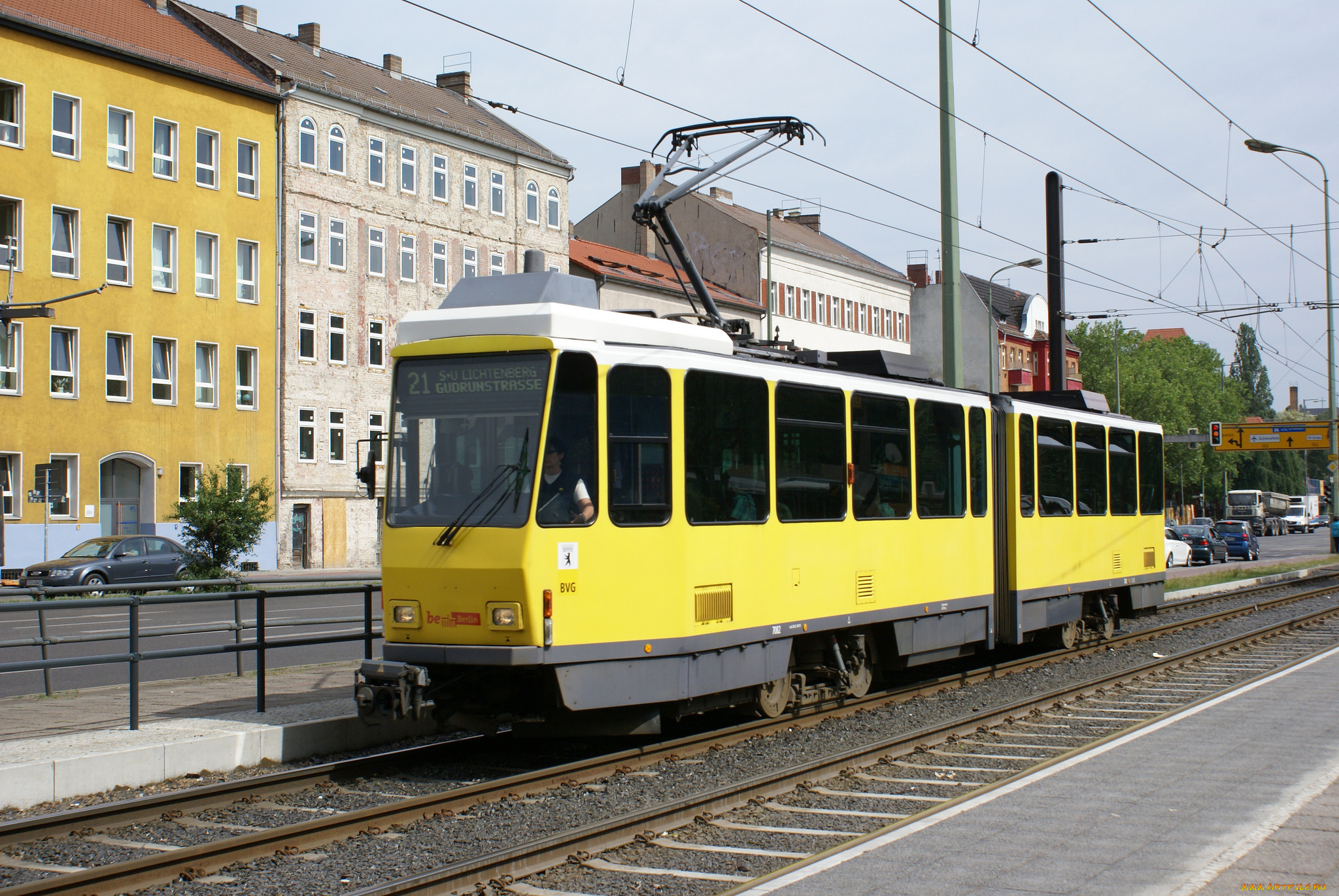 техника, трамваи, рельсы, город, трамвай