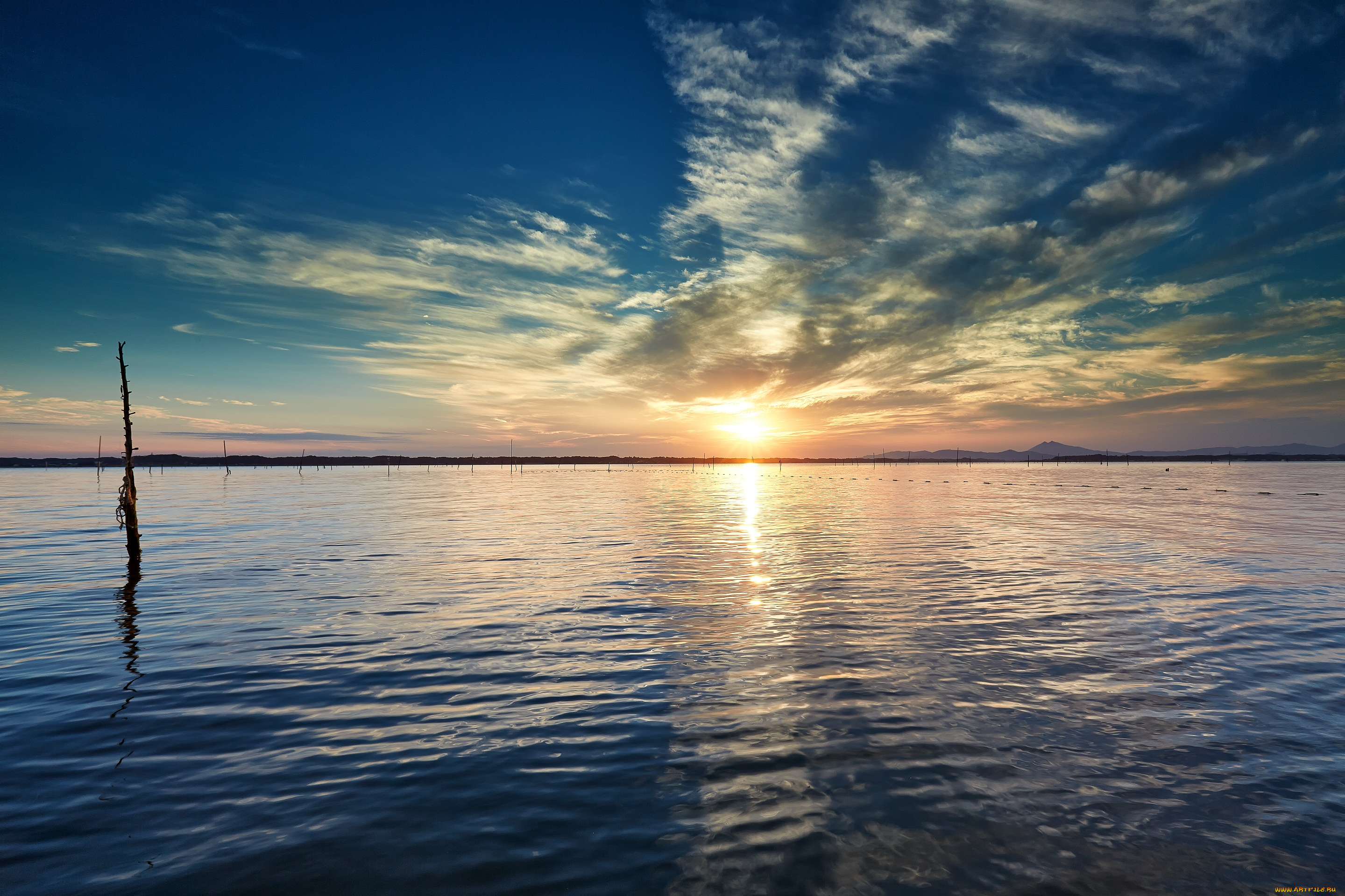 природа, восходы, закаты, облака, небо, море, рассвет, солнце