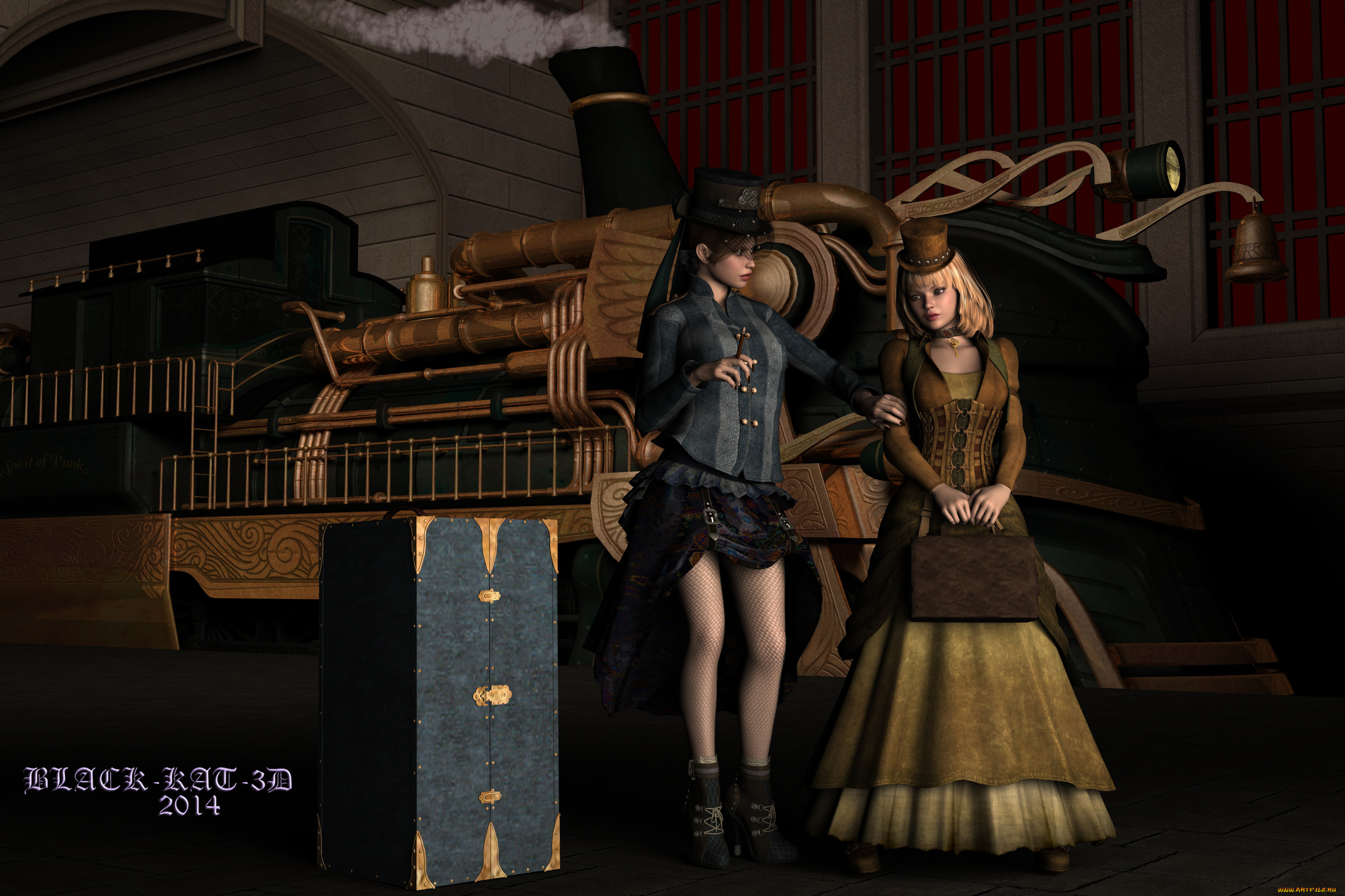 3д, графика, люди, , people, беседа, девушки