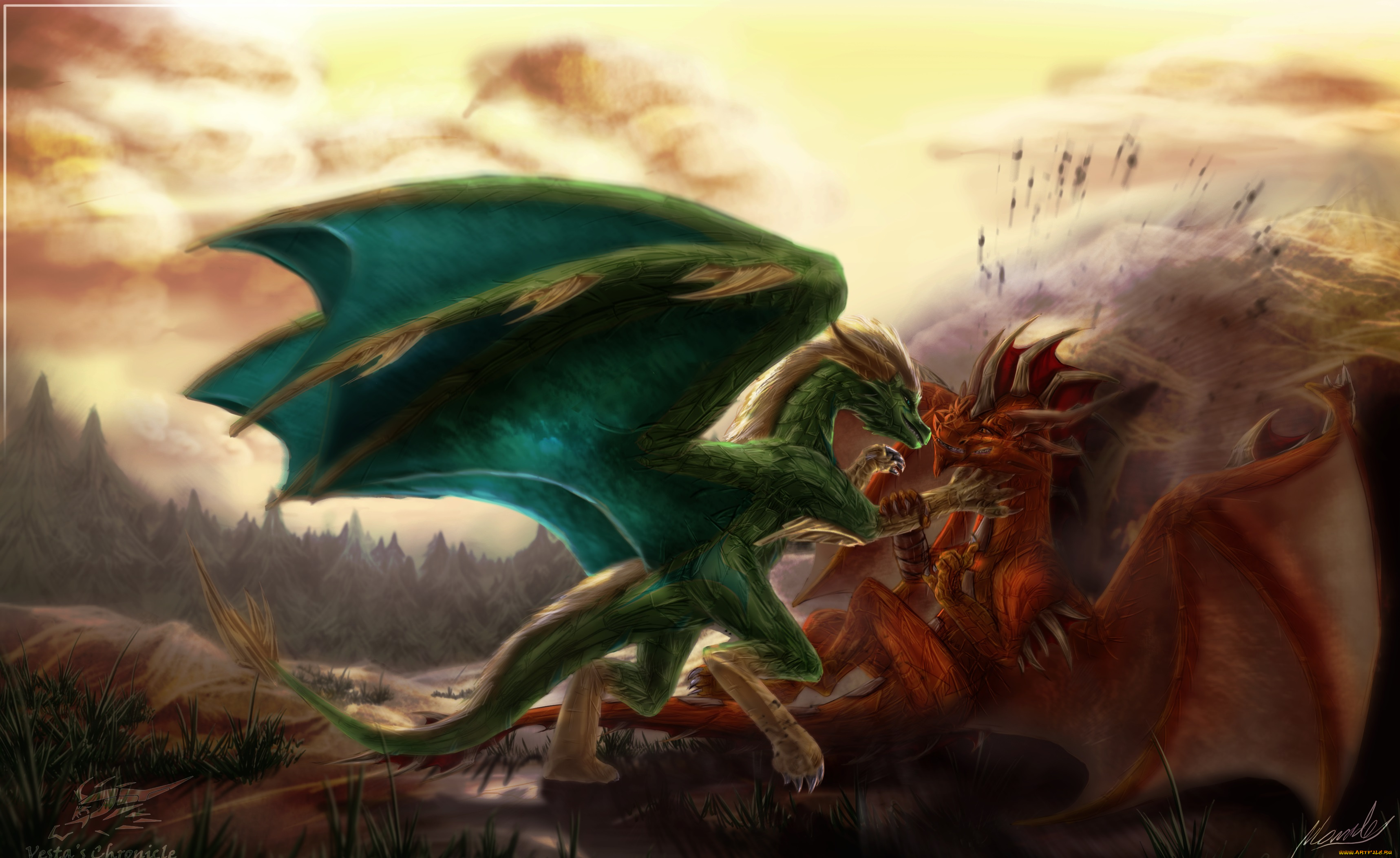 рисованные, животные, , сказочные, , мифические, драконы