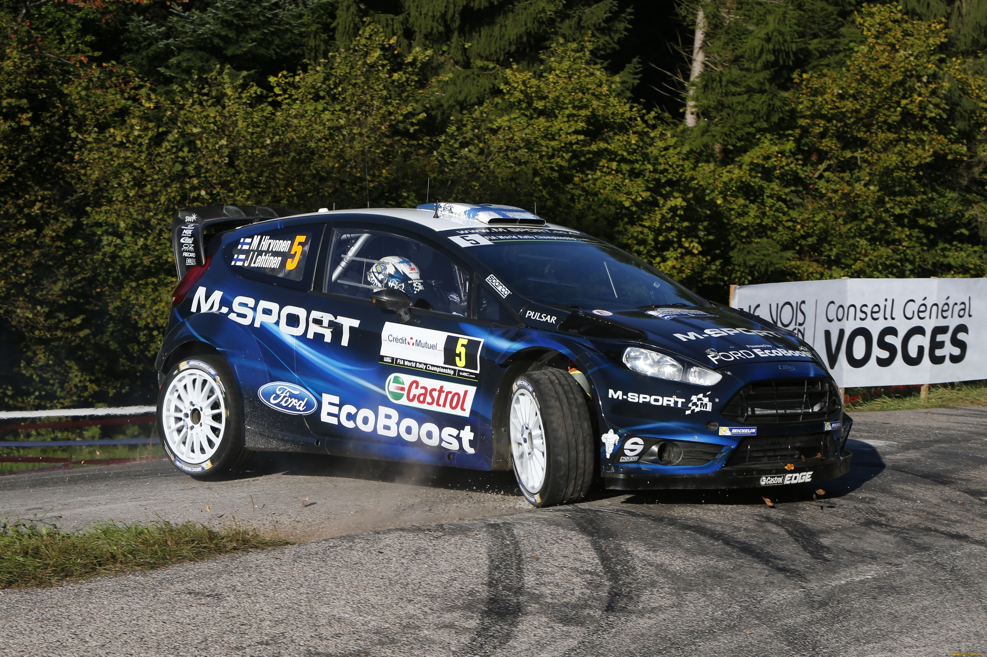 спорт, авторалли, wrc, rs, fiesta, ford, гонка, синий, 2014г