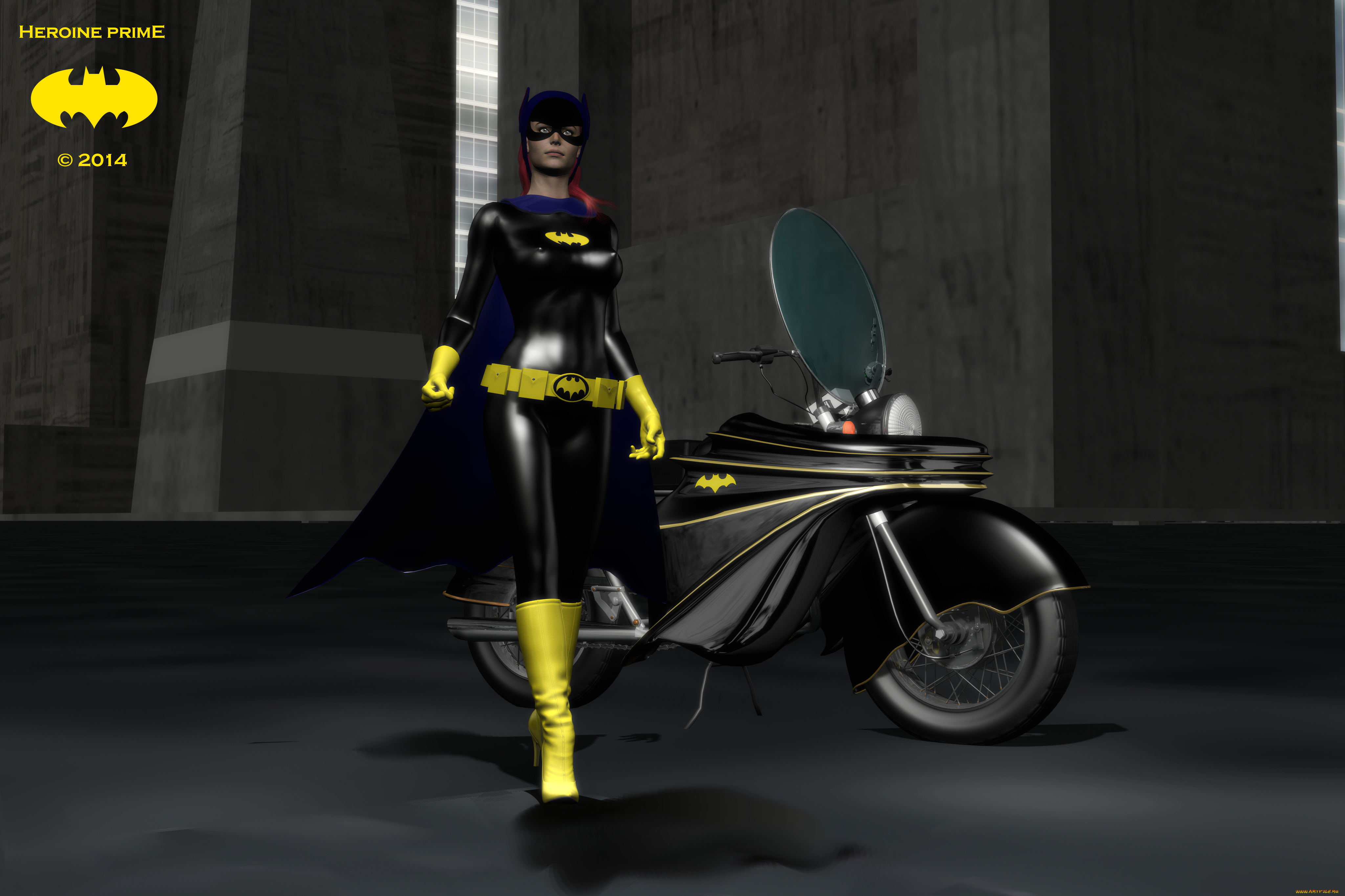 3д, графика, люди, , people, мотоцикл, девушка, взгляд