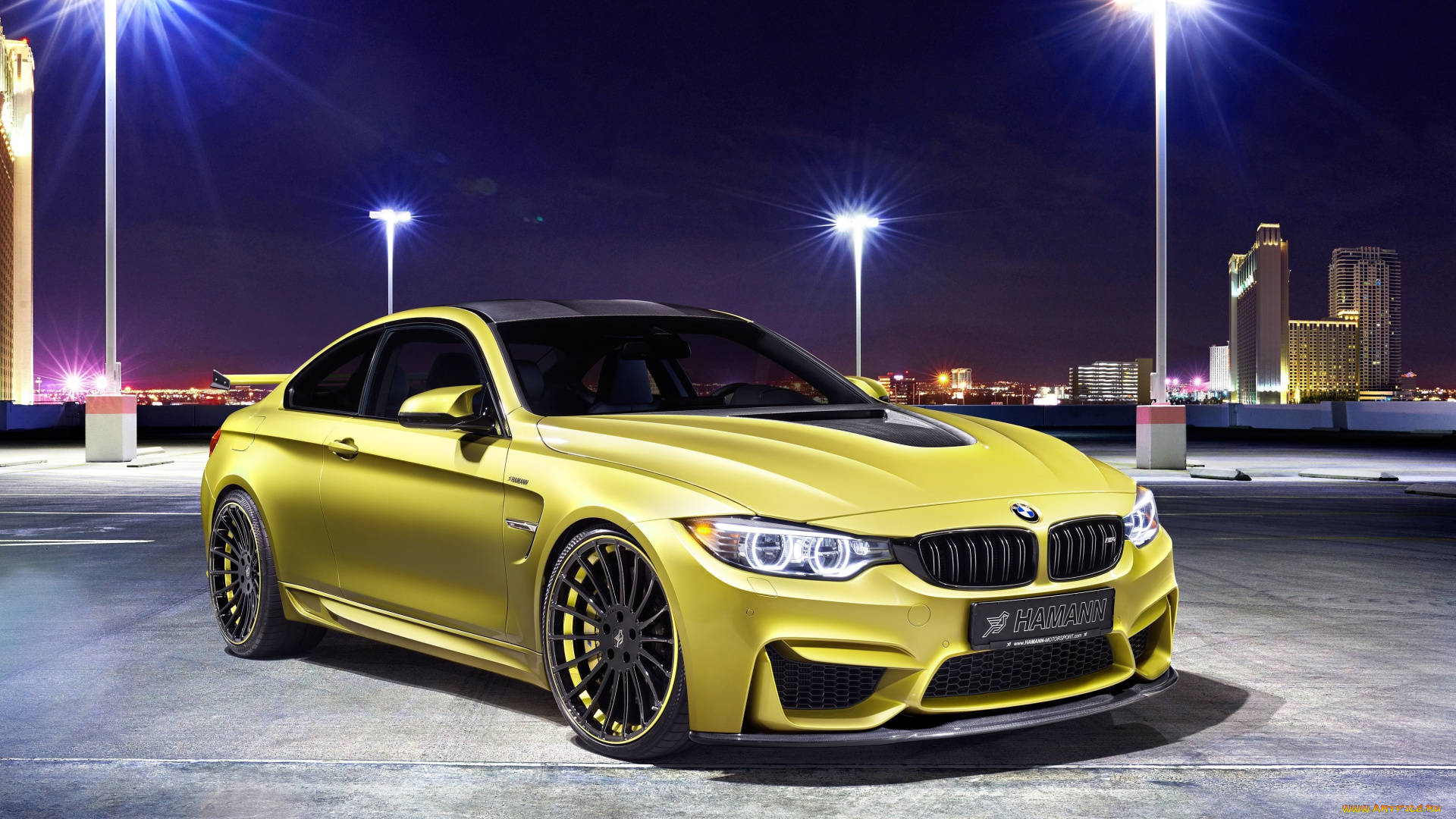 автомобили, bmw, hamann, m4, f82, 2014г, желтый