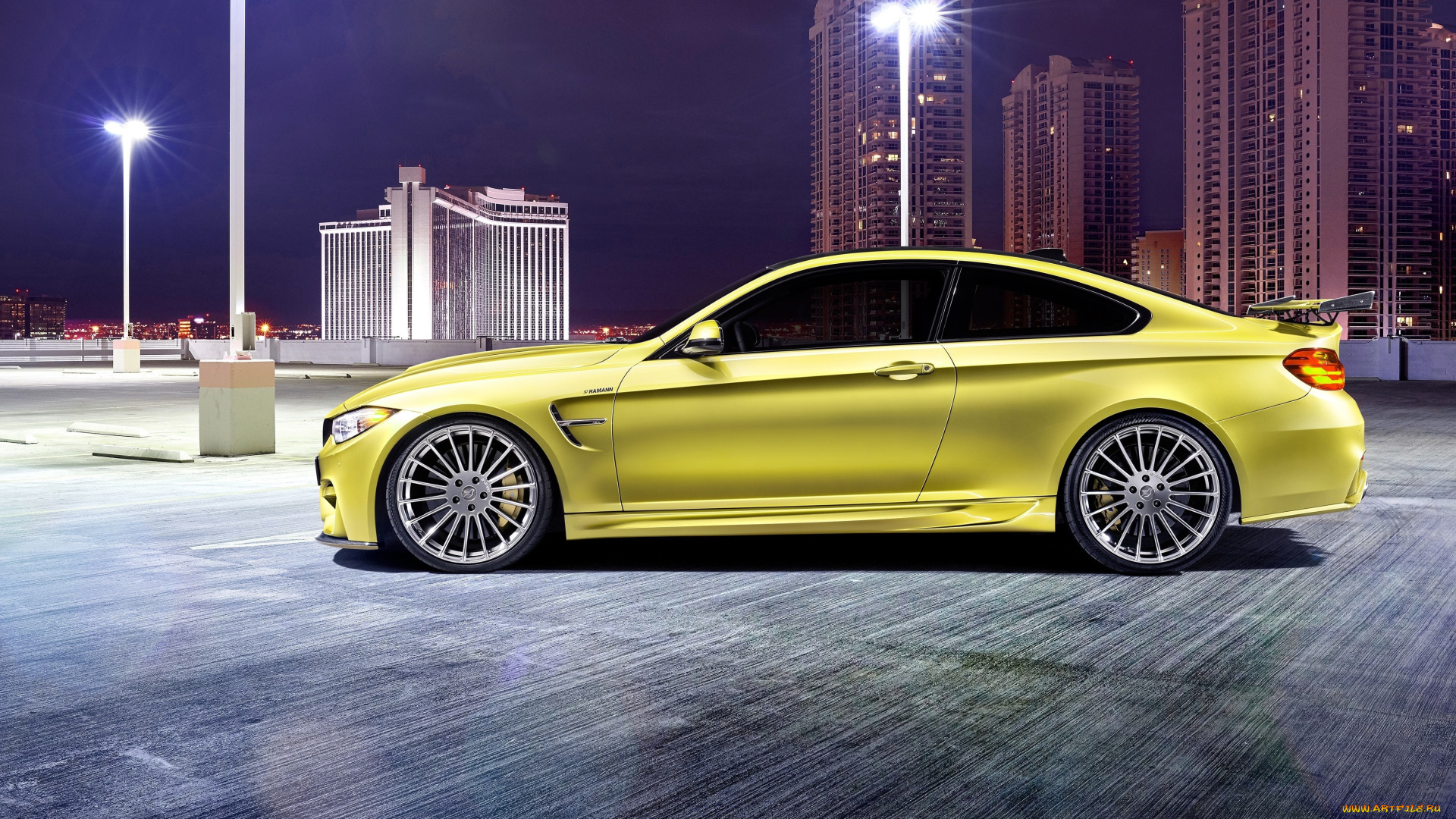 автомобили, bmw, hamann, m4, f82, 2014г, желтый