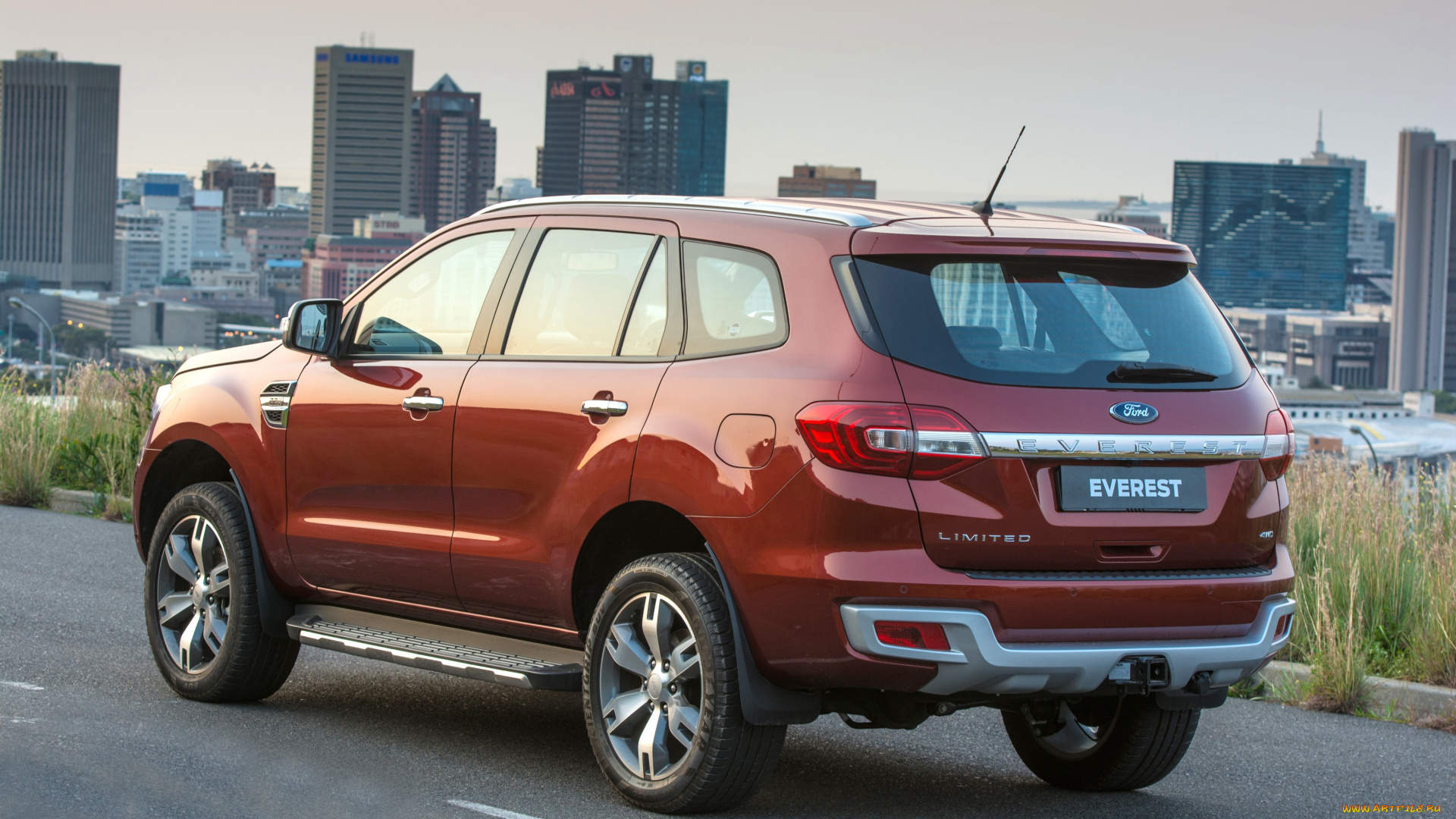 автомобили, ford, za-spec, everest, красный, 2015г