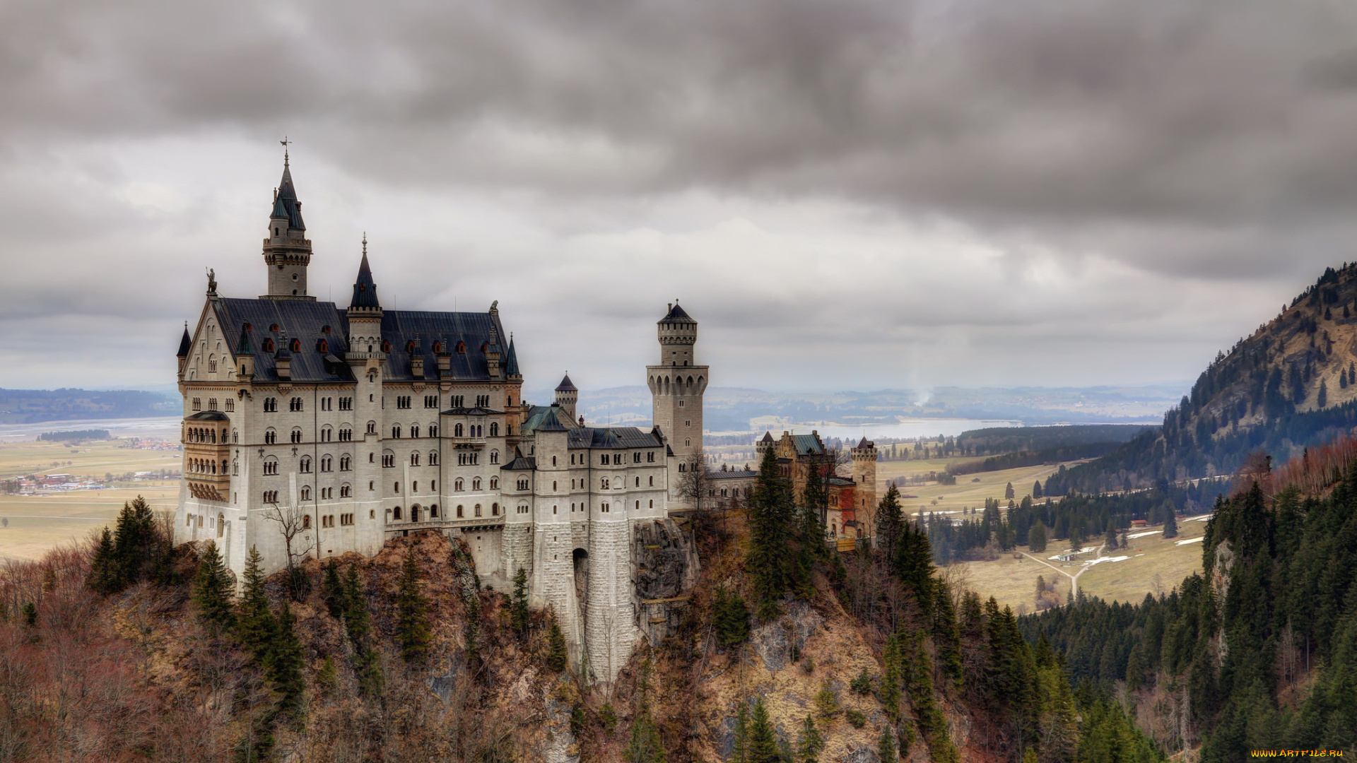 neuschwanstein, castle, города, замок, нойшванштайн, , германия, замок