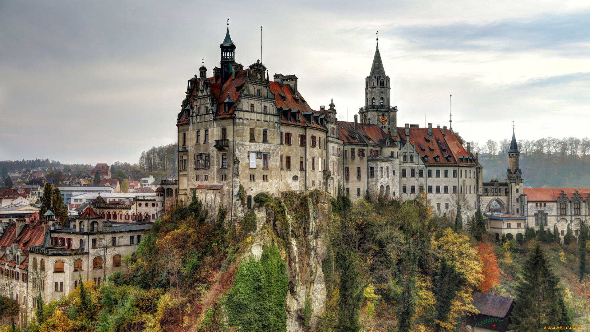 sigmaringen, castle, города, замки, германии, замок