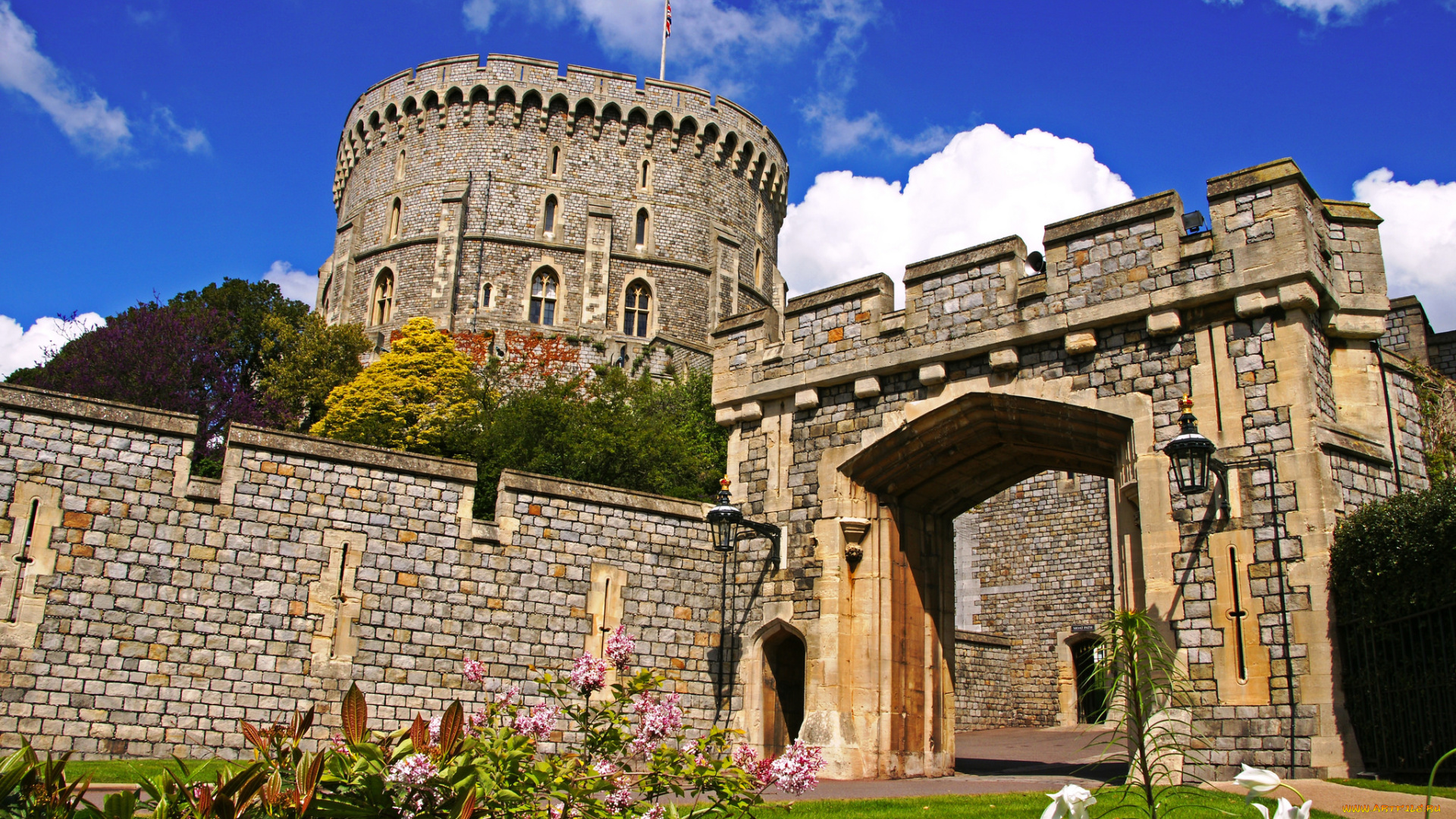 windsor, castle, города, замки, англии, замок