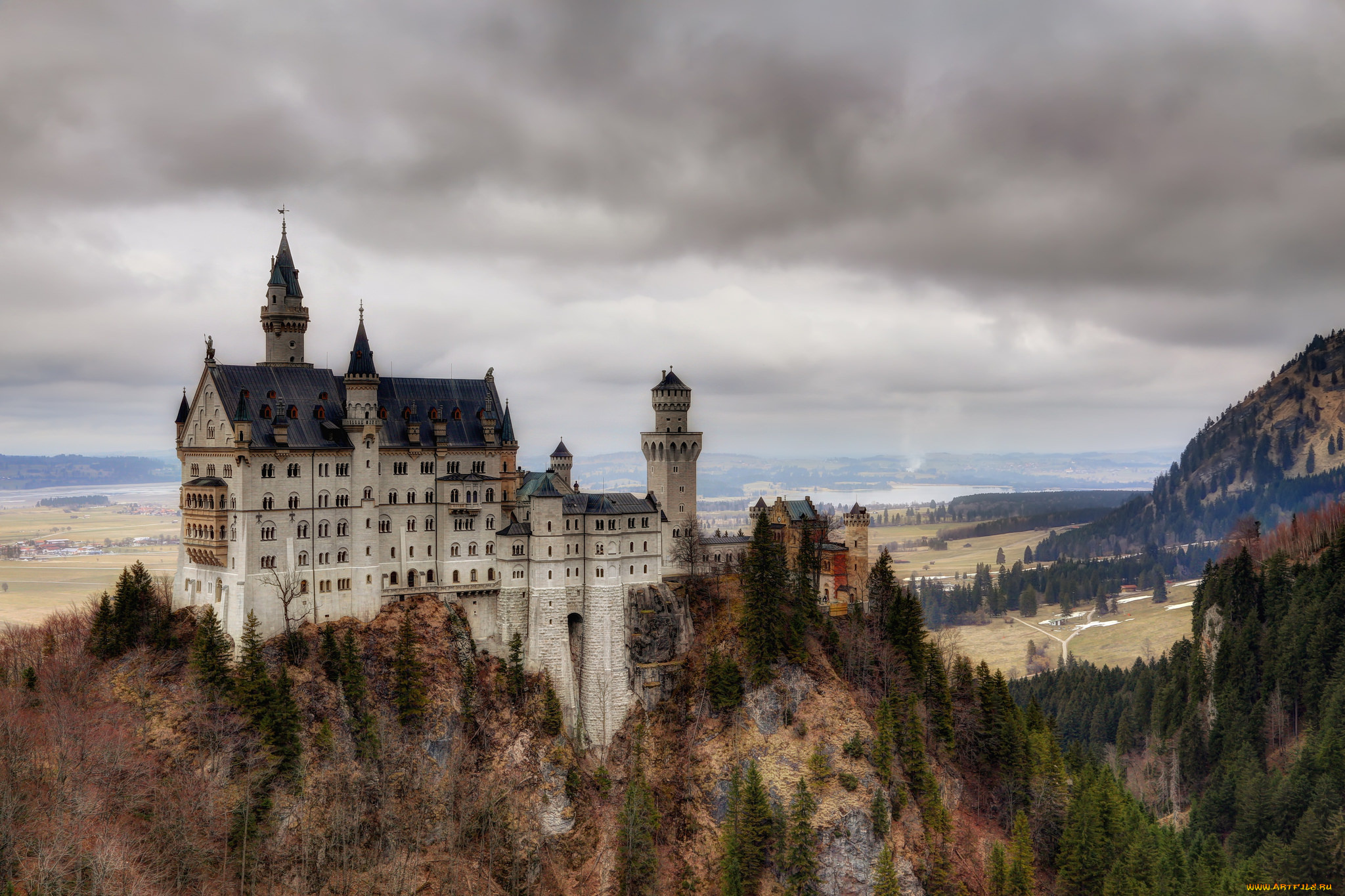 neuschwanstein, castle, города, замок, нойшванштайн, , германия, замок
