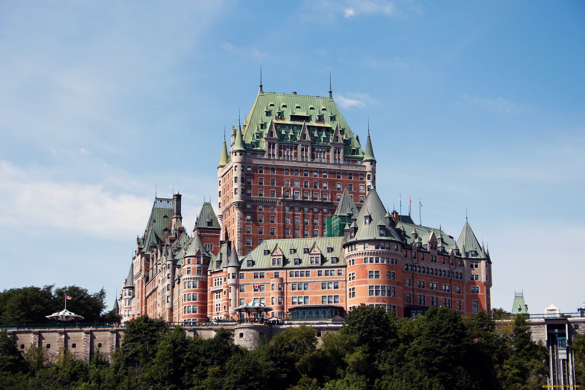 quebec, city, castle, города, -, дворцы, , замки, , крепости, замок, замок, фронтенак, исторический, отель, квебек, канада, национальный, исторический, памятник