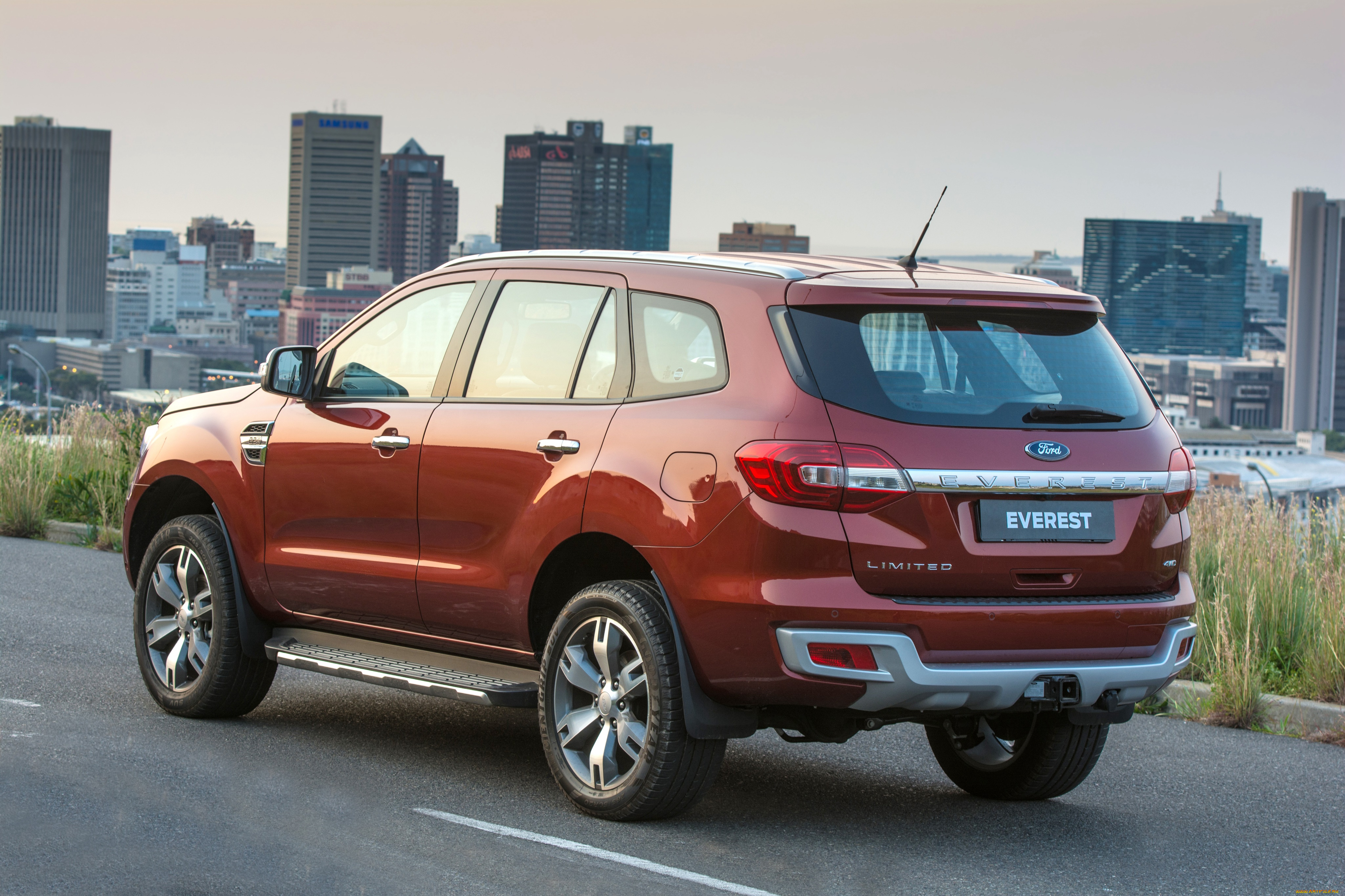 автомобили, ford, za-spec, everest, красный, 2015г