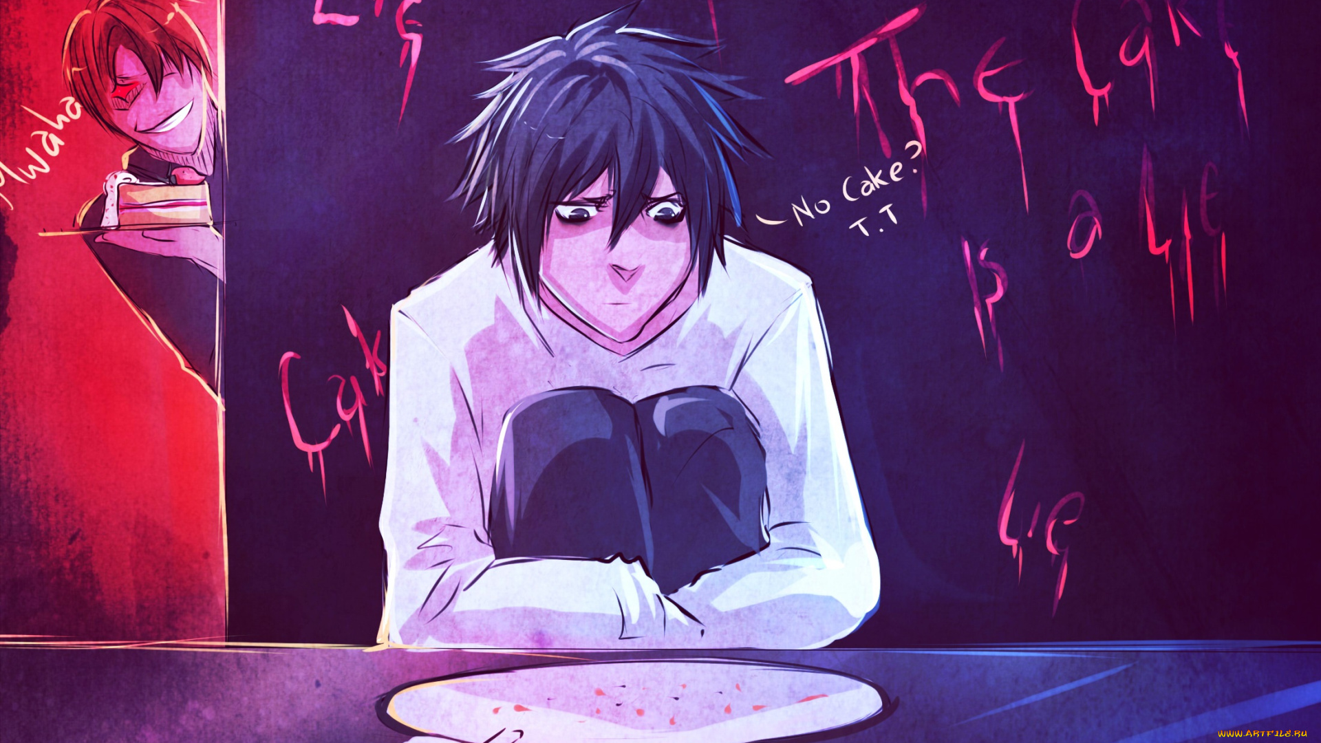 аниме, death, note, парни