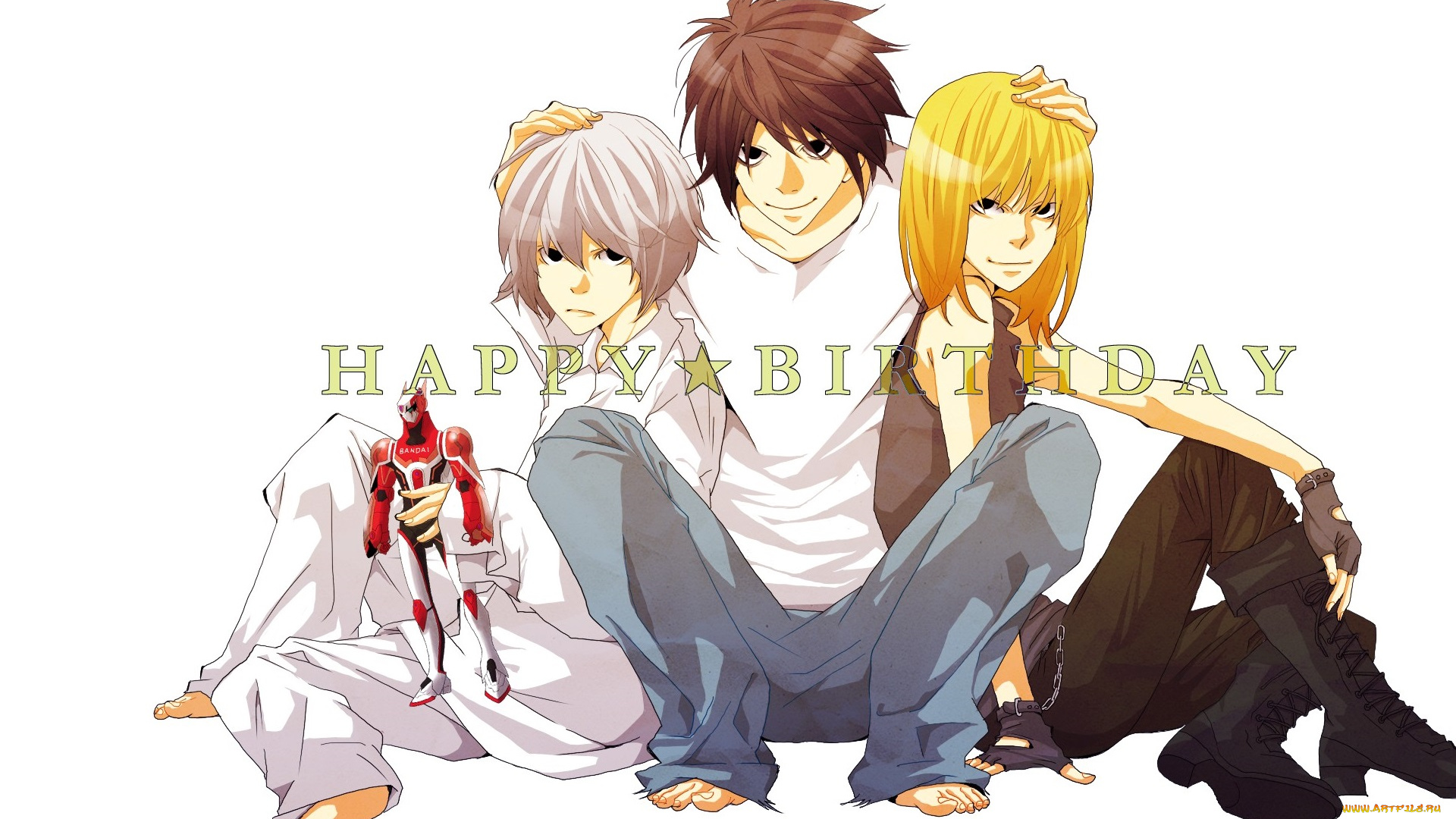 аниме, death, note, парни