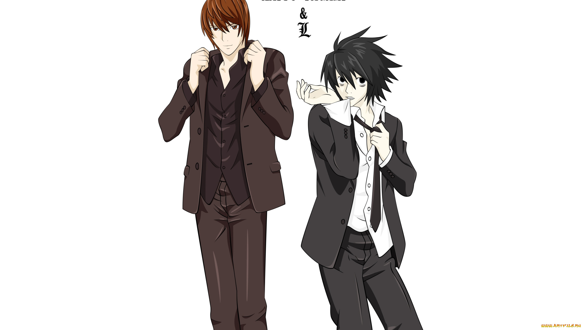 аниме, death, note, парни