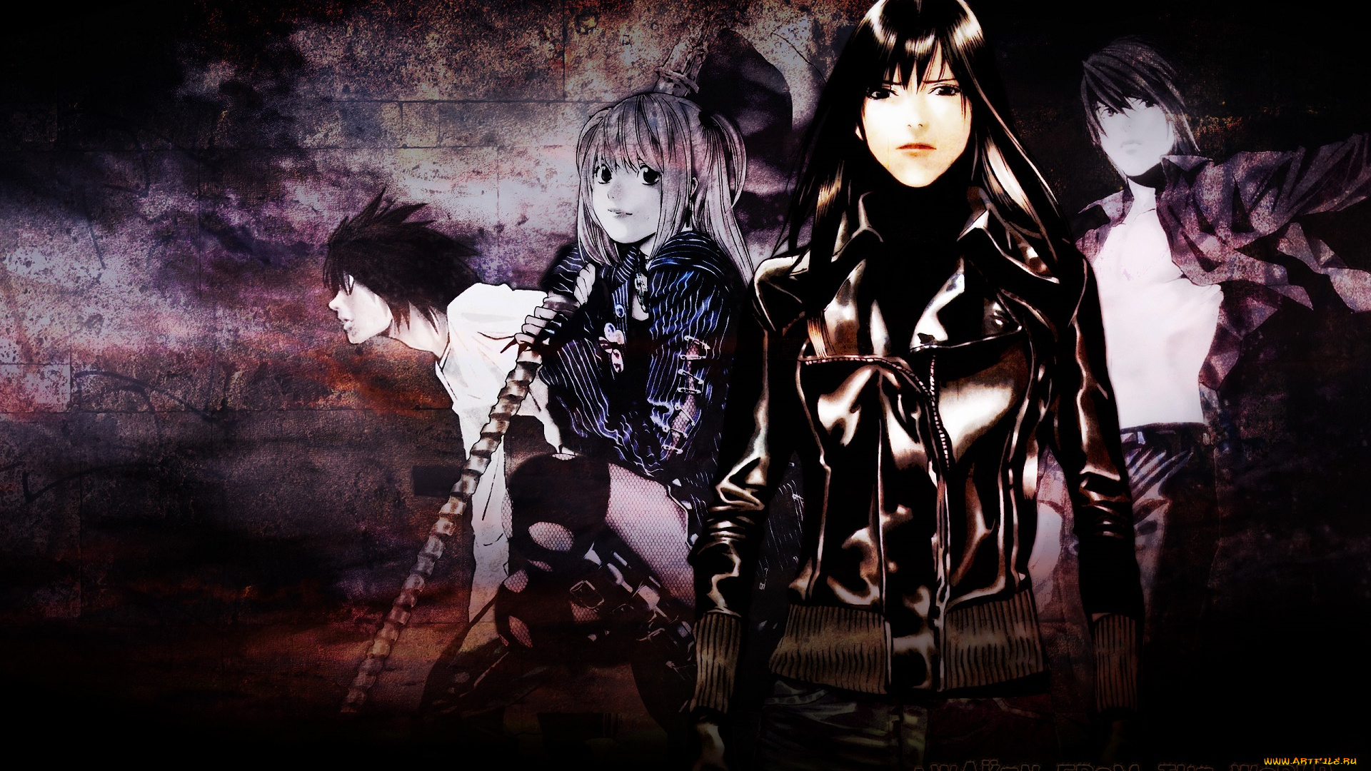 аниме, death, note, персонажи