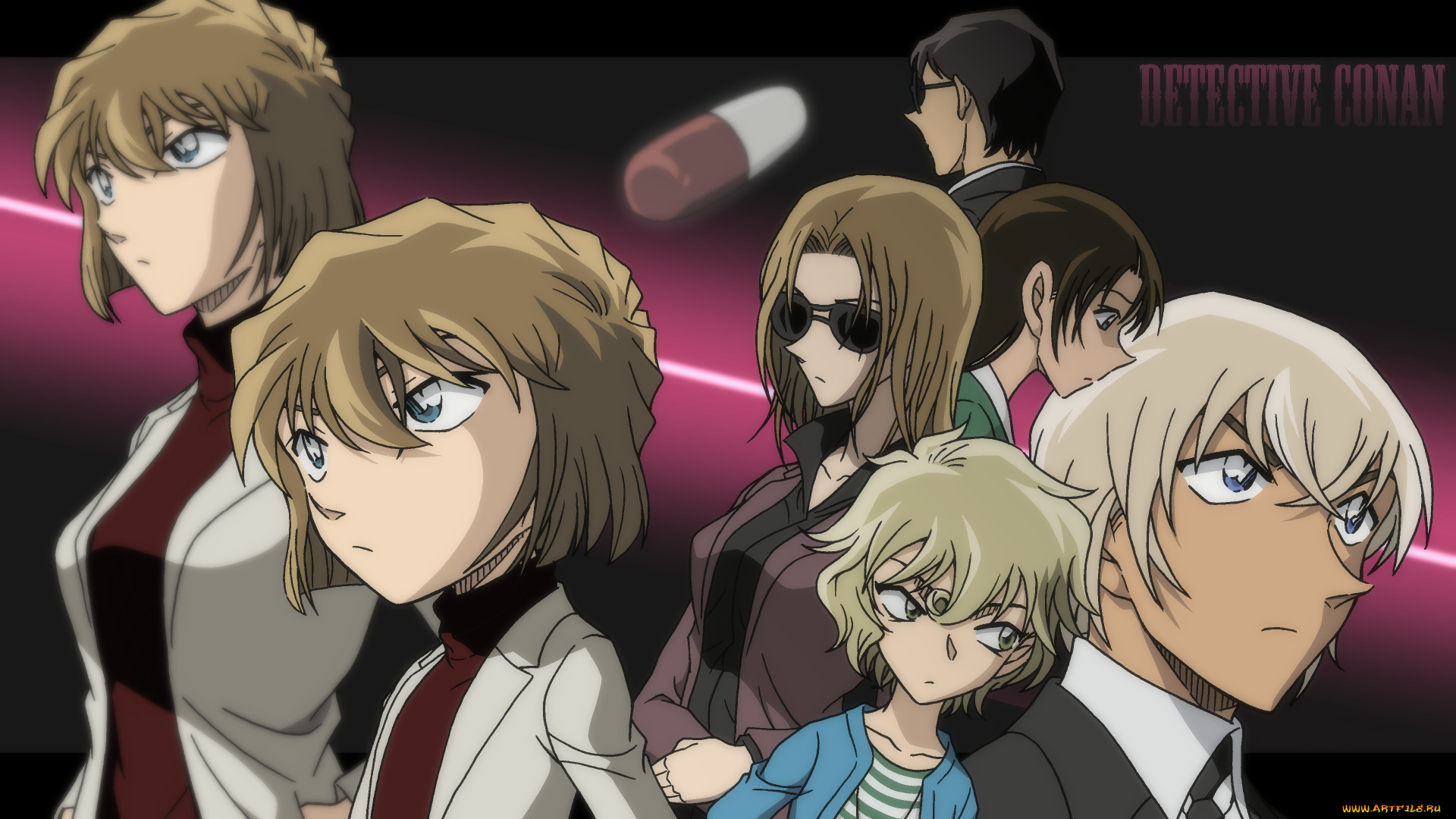 аниме, detective, conan, , magic, kaito, персонажи