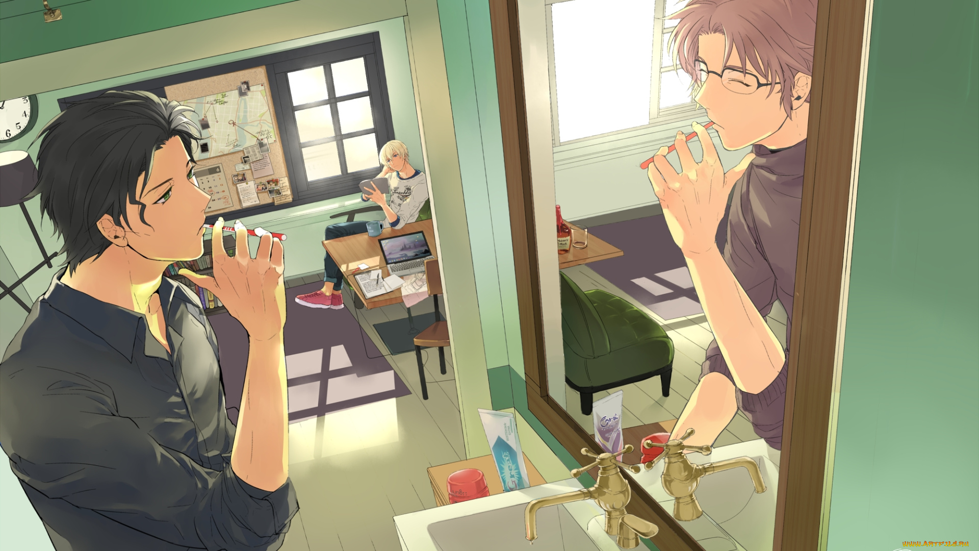 аниме, detective, conan, , magic, kaito, персонажи