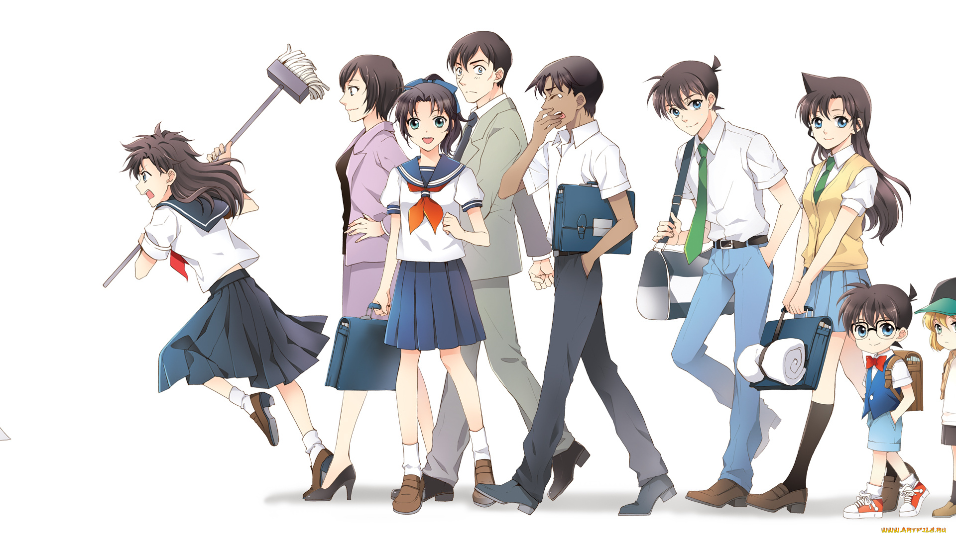 аниме, detective, conan, , magic, kaito, персонажи