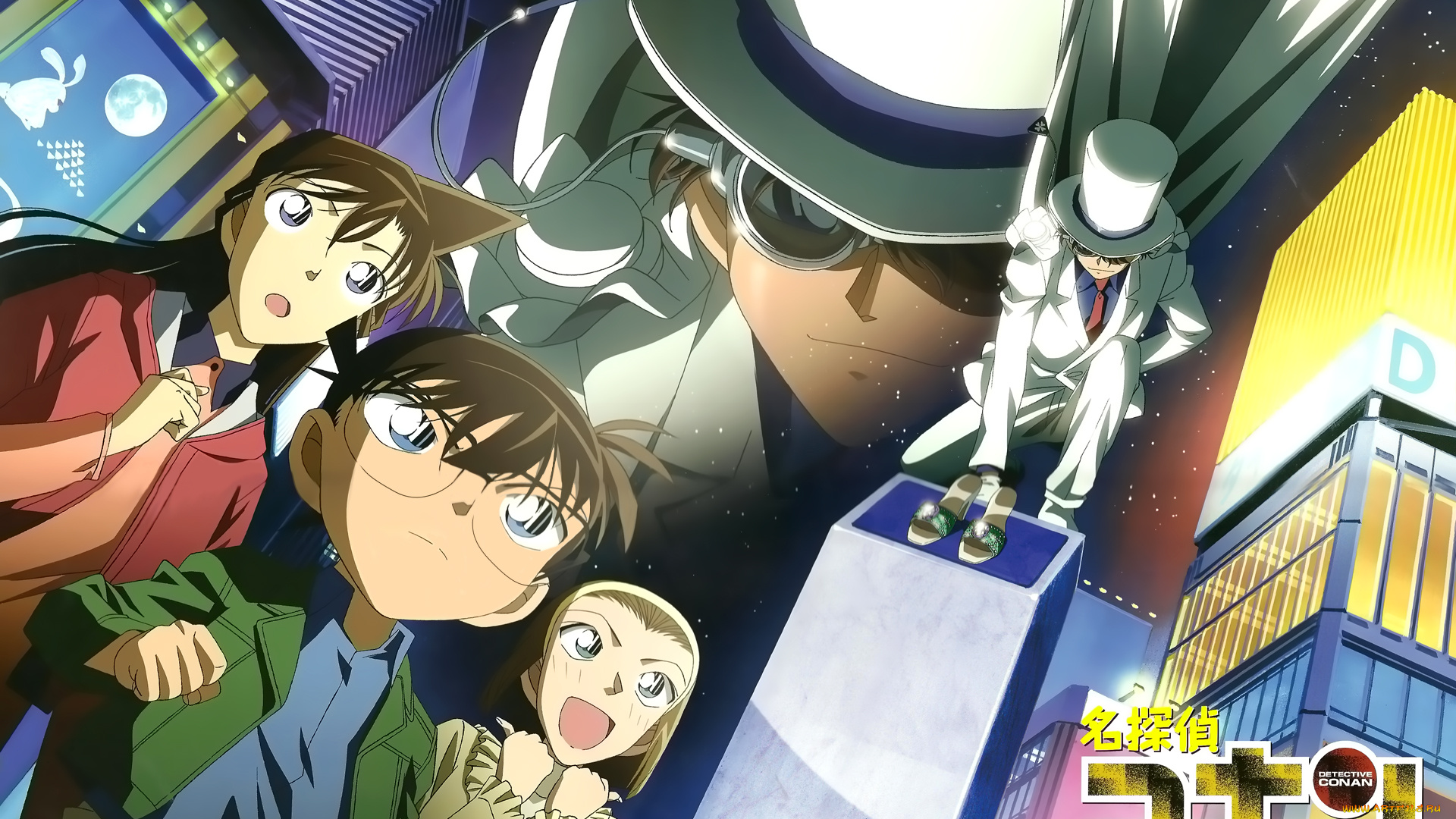 аниме, detective, conan, , magic, kaito, персонажи