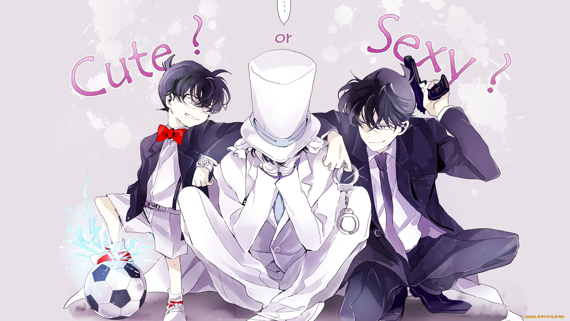 аниме, detective, conan, , magic, kaito, персонажи