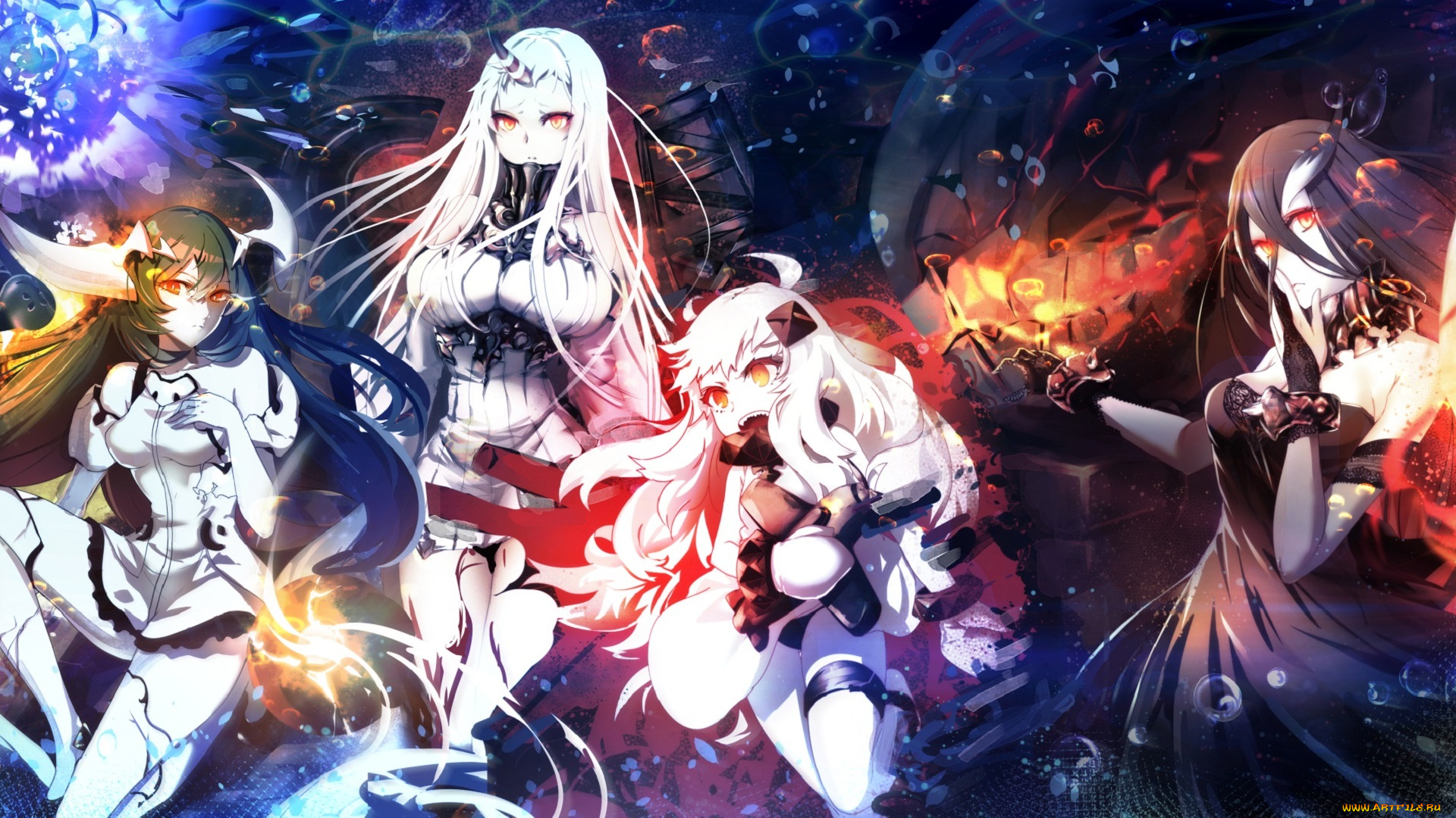 аниме, kantai, collection, девушки