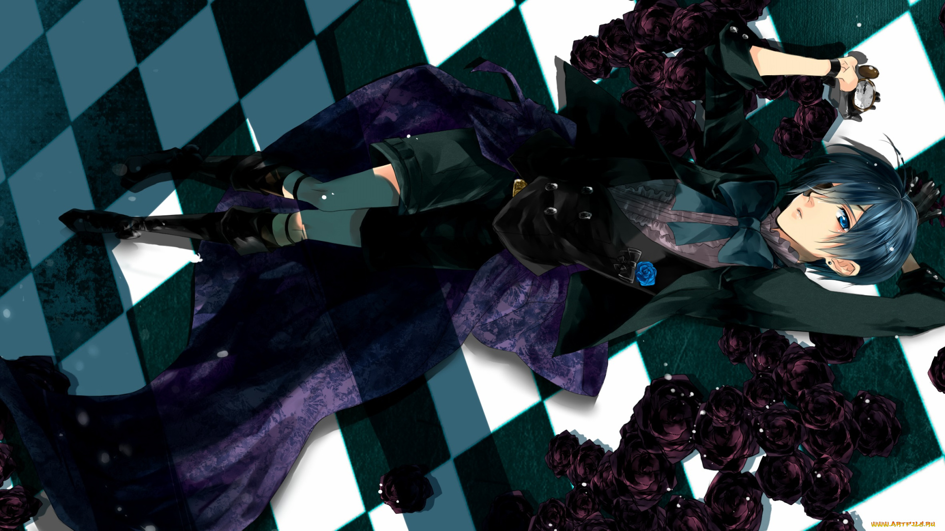 аниме, kuroshitsuji, ciel, phantomhive