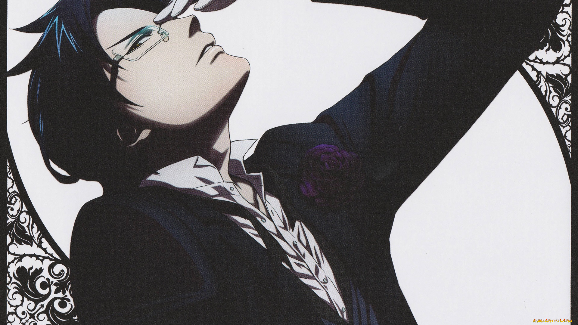 аниме, kuroshitsuji, claude, faustus