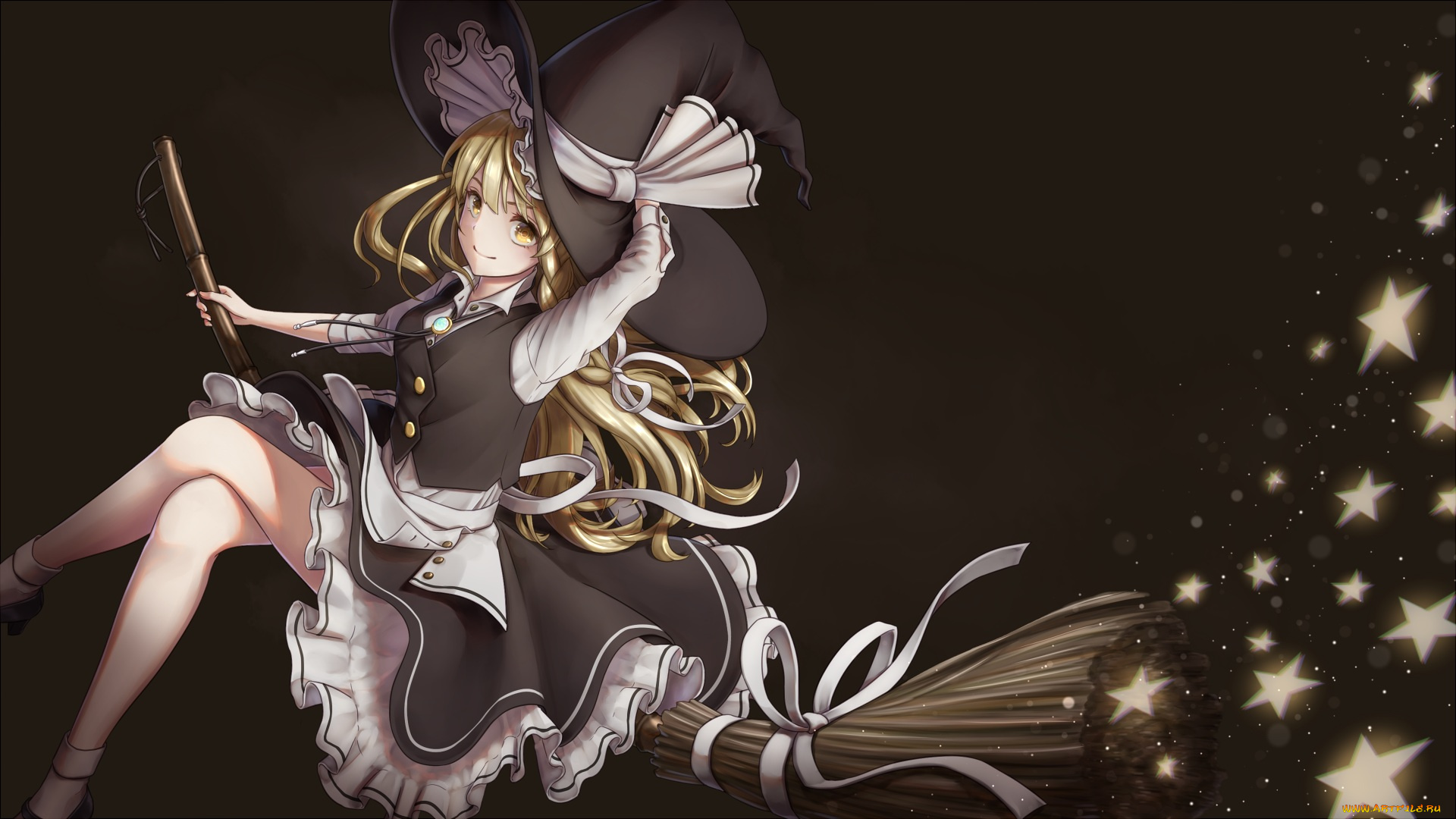 аниме, touhou, kirisame, marisa