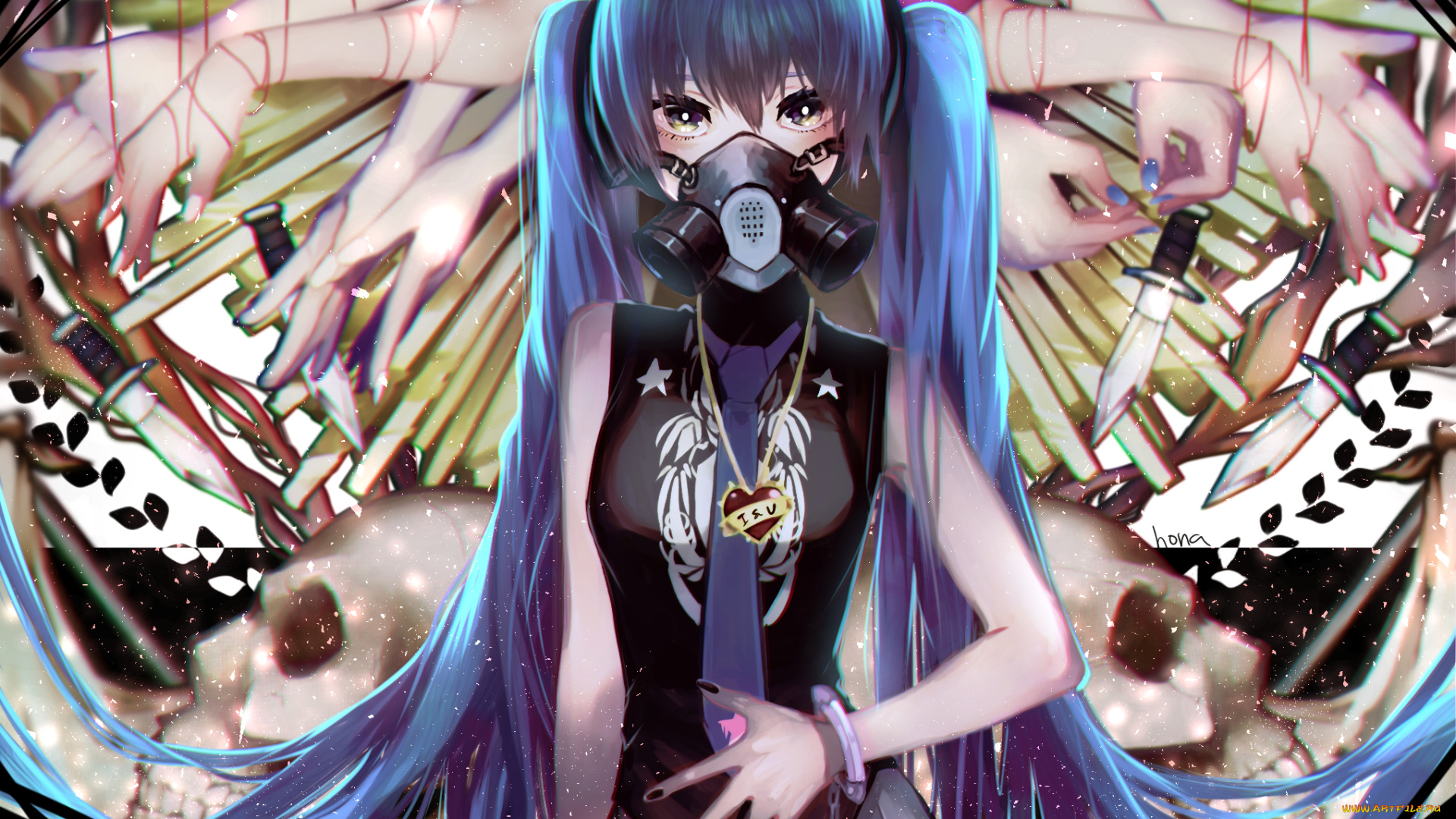аниме, vocaloid, hatsune, miku