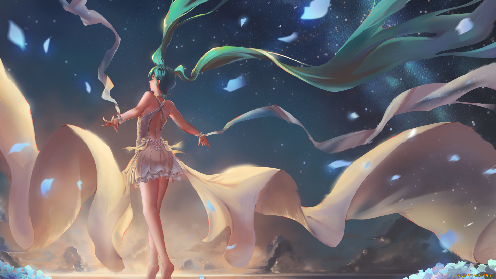 аниме, vocaloid, hatsune, miku