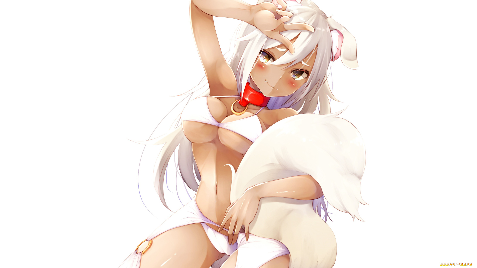 аниме, животные, , существа, девушка