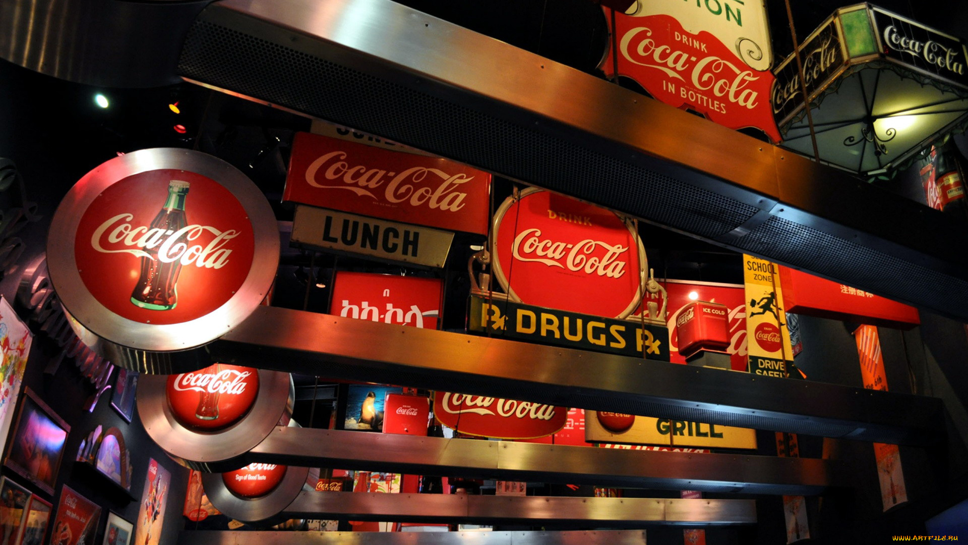 бренды, coca-cola, вывески