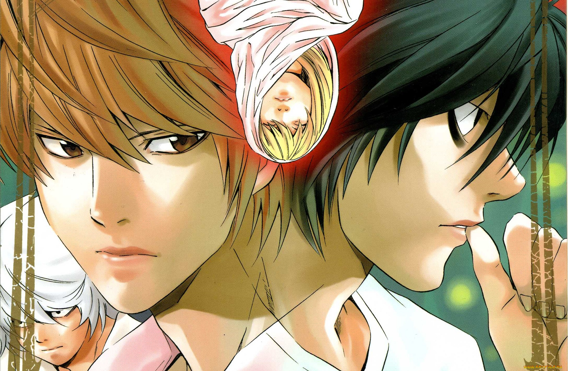 аниме, death, note, парни, девушка