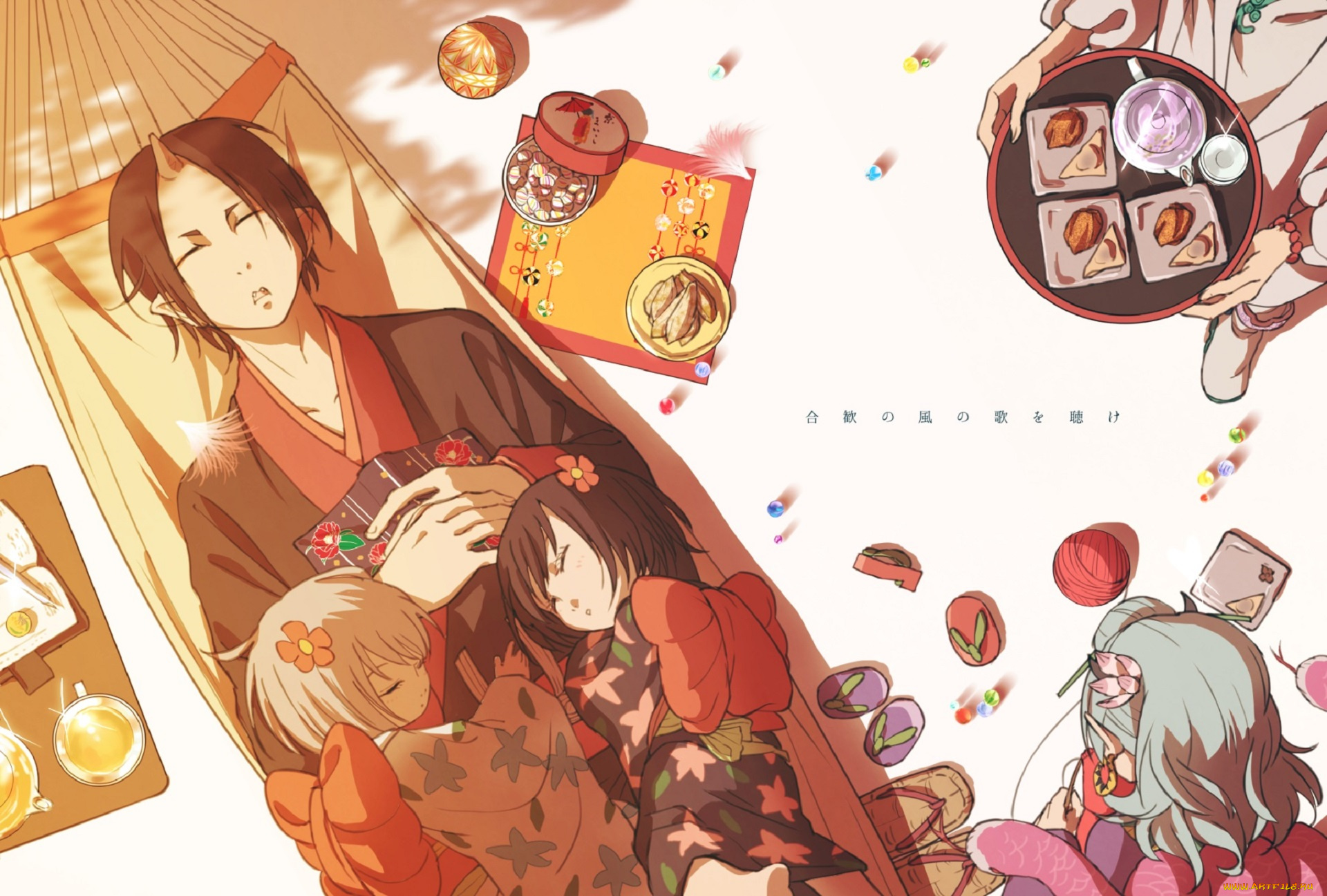 аниме, hoozuki, no, reitetsu, hoozuki, no, reitetsu